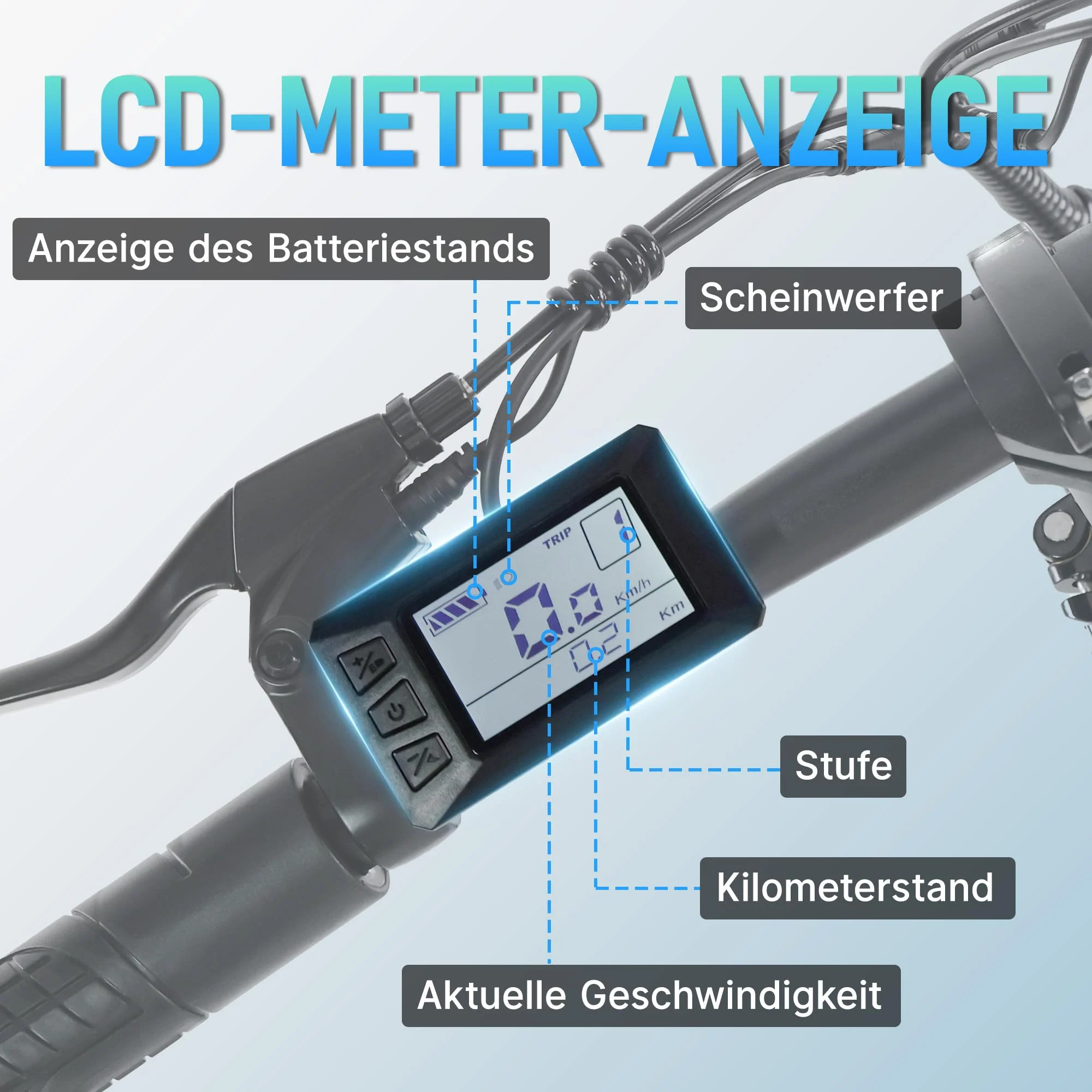 AOIHO E Bike, 20" EBike Klapprad mit 48V 374.4 Wh Lithium-Akku, Reichweite Max 70KM, Elektrofahrräder 250W Motor, 5 Fahrmodi, City E Fahrrad Herren Damen mit 7 Gängen EU-Konformes Klapprad E-Bike - Image 5