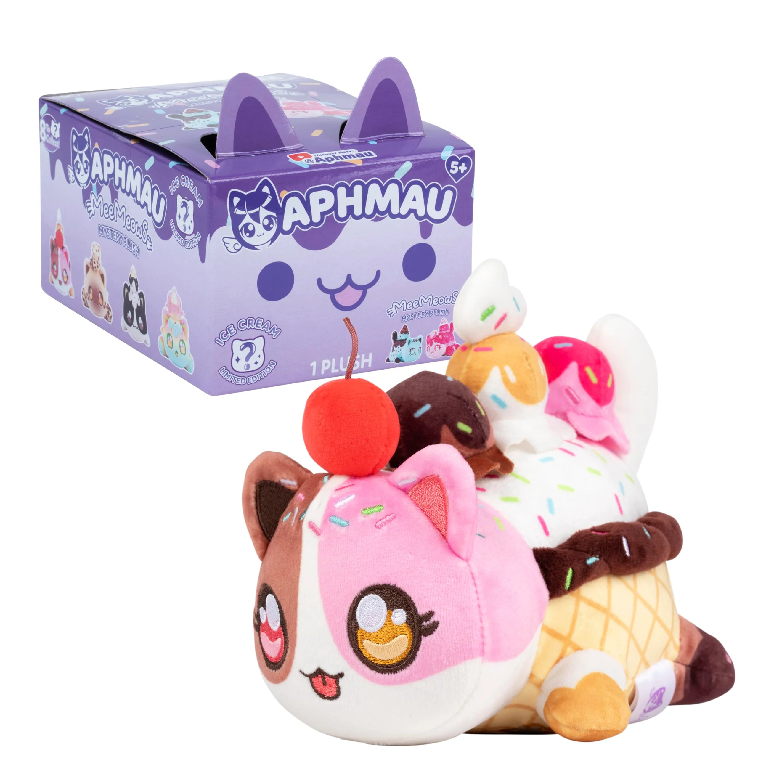 Aphmau - 15 cm Mystery Meemeows Plush - Ice Cream - Image 5