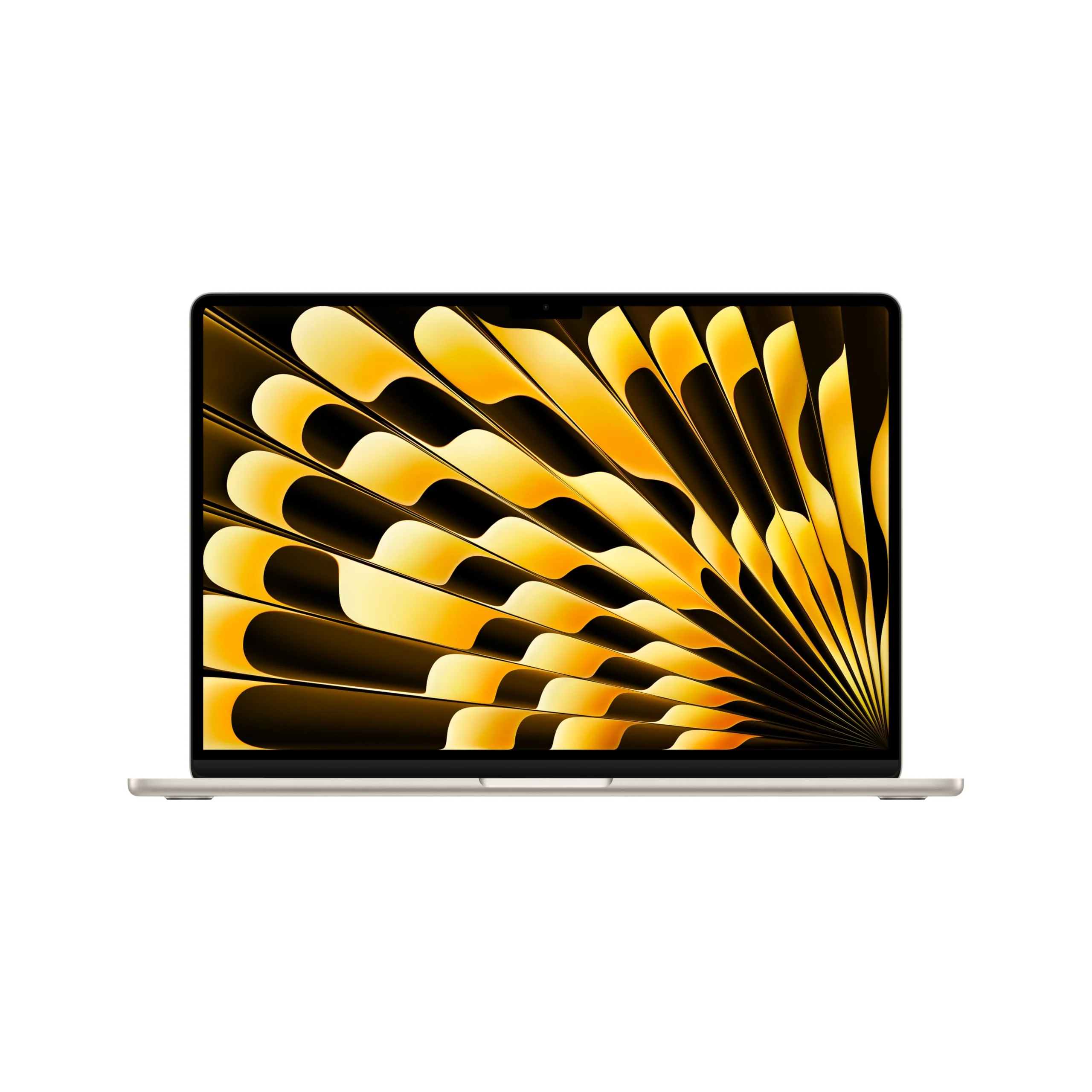 Apple 15" MacBook Air Laptop mit M3 Chip: 15,3" Liquid Retina Display, 16 GB gemeinsamer Arbeitsspeicher, 256 GB SSD Speicher, beleuchtete Tastatur, 1080p FaceTime HD Kamera, Touch ID, Polarstern