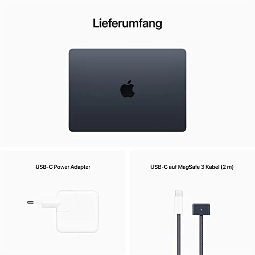 Apple 2022 MacBook Air Laptop mit M2 Chip: 13,6" Liquid Retina Display, 8GB RAM, 256 GB SSD Speicher, beleuchtete Tastatur, 1080p FaceTime HD Kamera. Kompatibel mit iPhone/iPad; Mitternachtsblau - Image 2