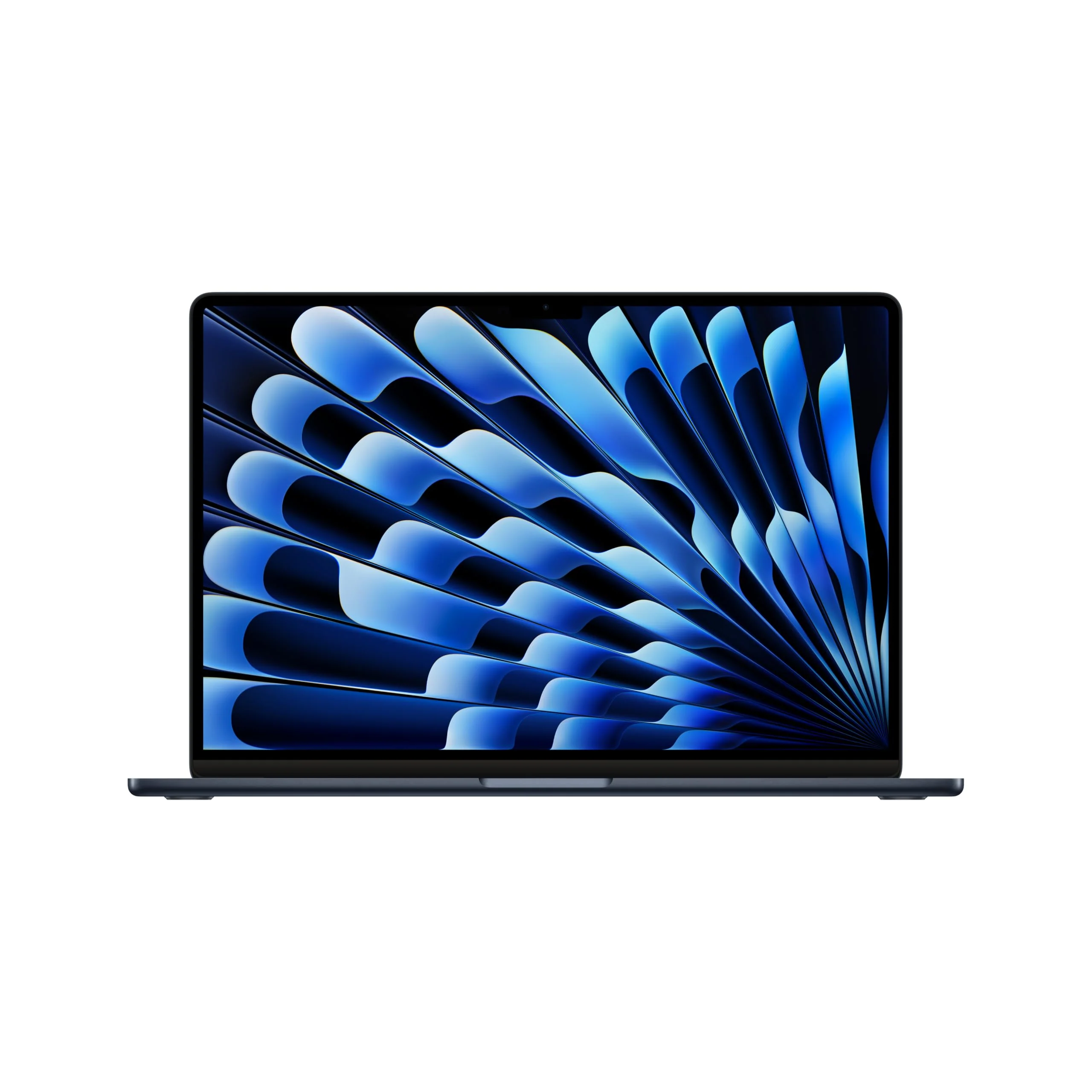 Apple 2024 15" MacBook Air Laptop mit M3 Chip: 15,3" Liquid Retina Display, 8 GB gemeinsamer Arbeitsspeicher, 256 GB SSD Speicher, beleuchtete Tastatur, 1080p FaceTime HD Kamera, Touch ID, Mitternacht