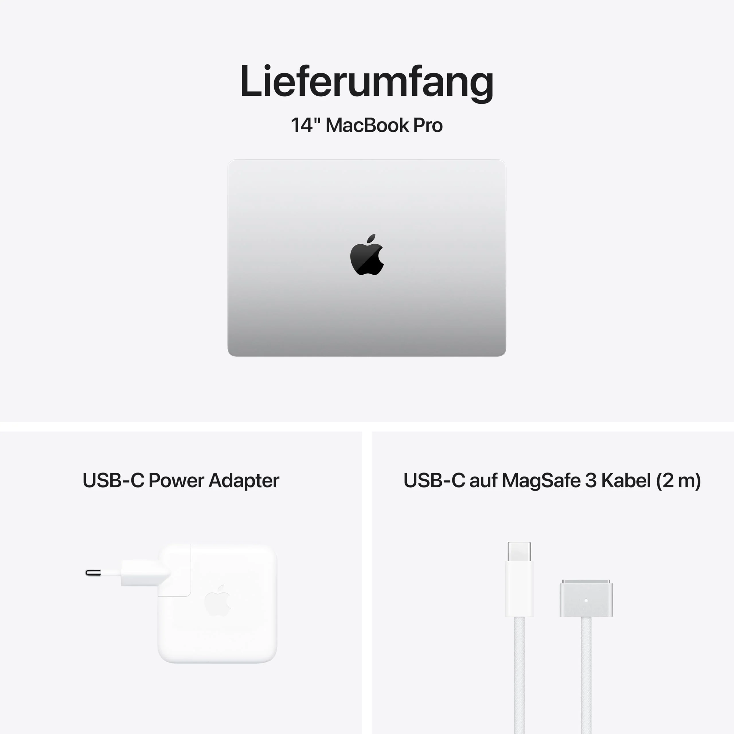 Apple 2024 MacBook Pro Laptop mit M4 Chip mit 10 Core CPU und 10 Core GPU: 14,2" Liquid Retina XDR Display, 16 GB gemeinsamer Arbeitsspeicher, 512 GB SSD Speicher; Silber - Image 2