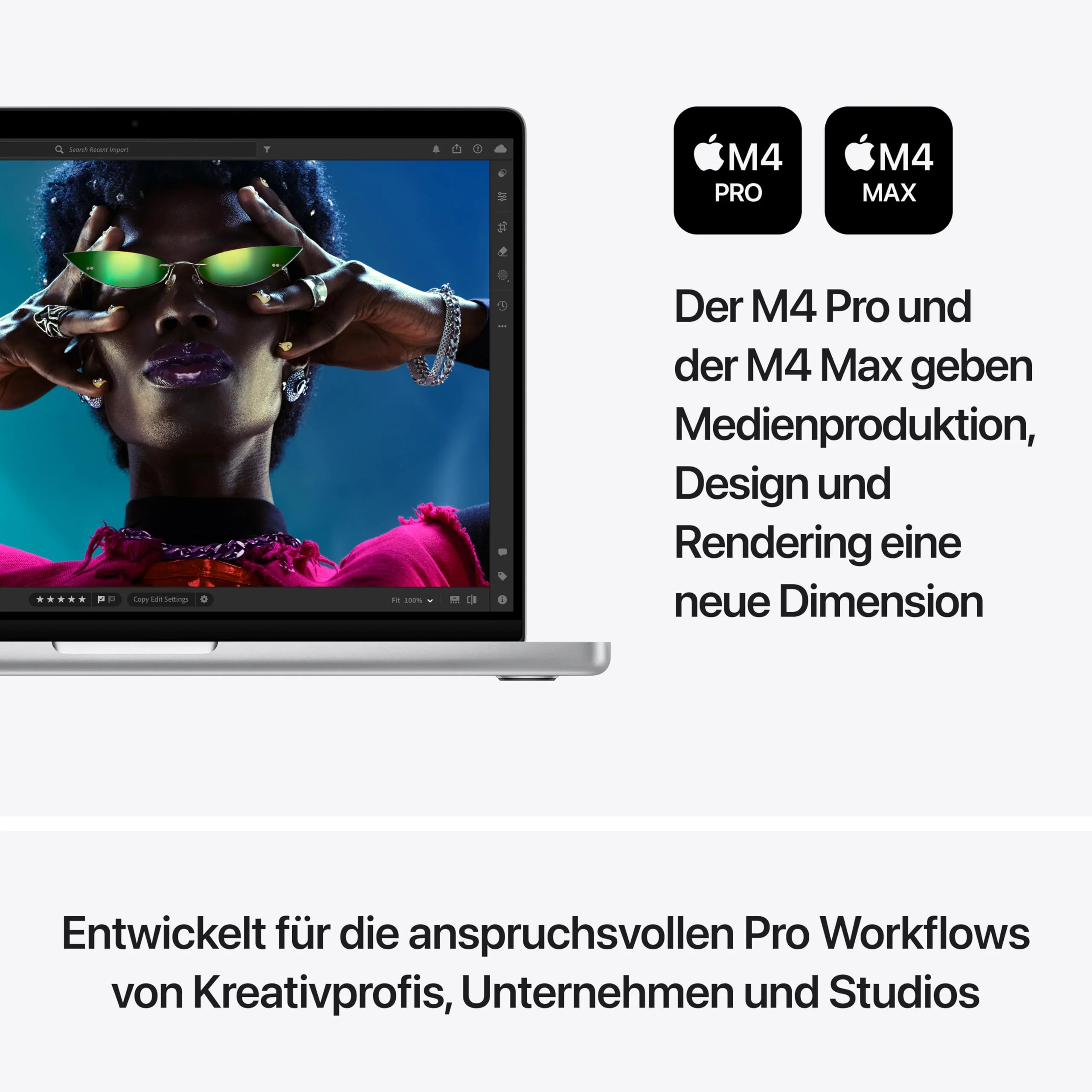 Apple 2024 MacBook Pro Laptop mit M4 Max Chip mit 14-Core CPU und 32-Core GPU: 14,2" Liquid Retina XDR Display, 36 GB gemeinsamer Arbeitsspeicher, 1 TB SSD Speicher; Silber - Image 5