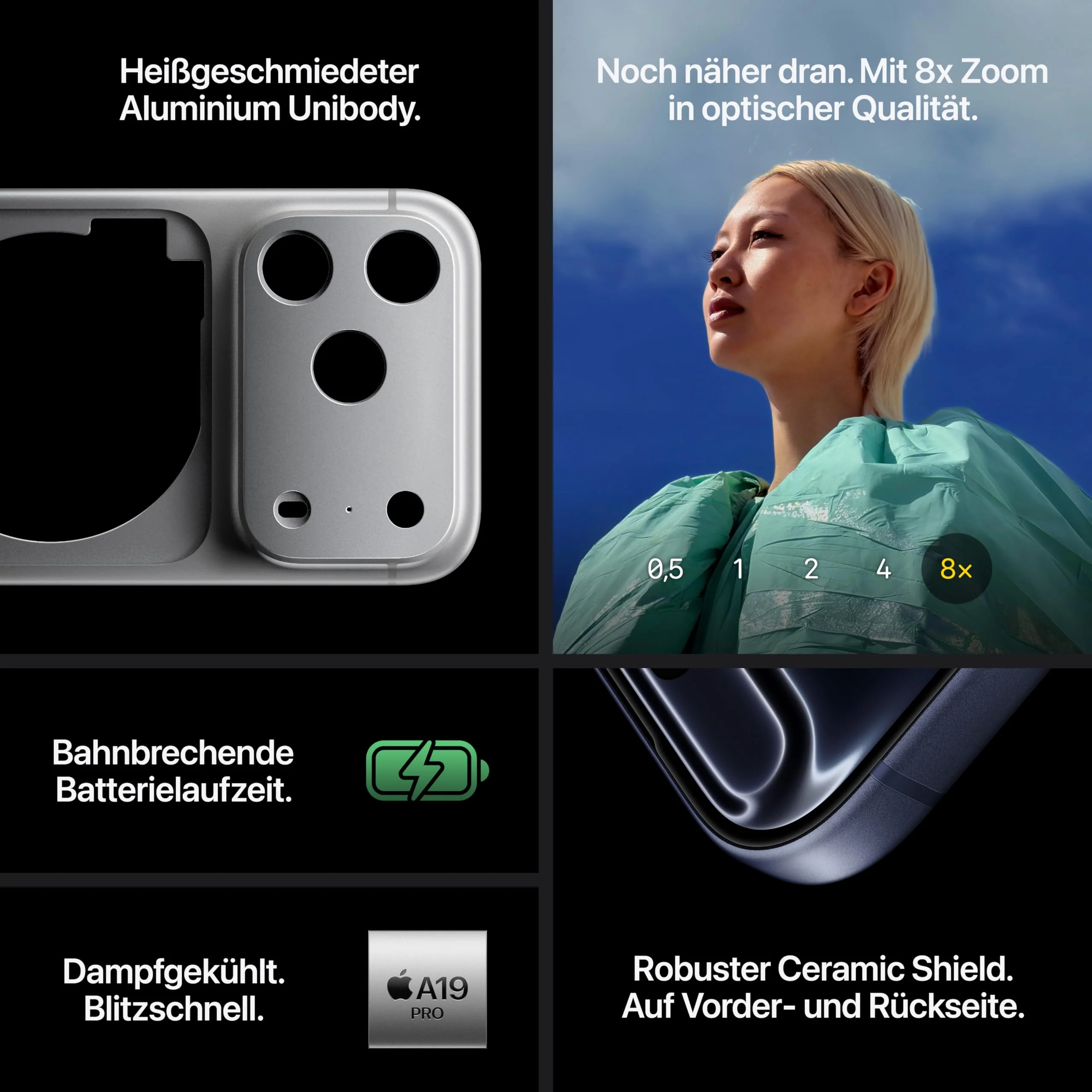 Apple iPhone 17 Pro 512 GB: 6,3" Display mit ProMotion bis zu 120 Hz, A19 Pro Chip, bahnbrechende Batterielaufzeit, Pro Fusion Kamera-System mit Center Stage Frontkamera; Tiefblau - Image 6
