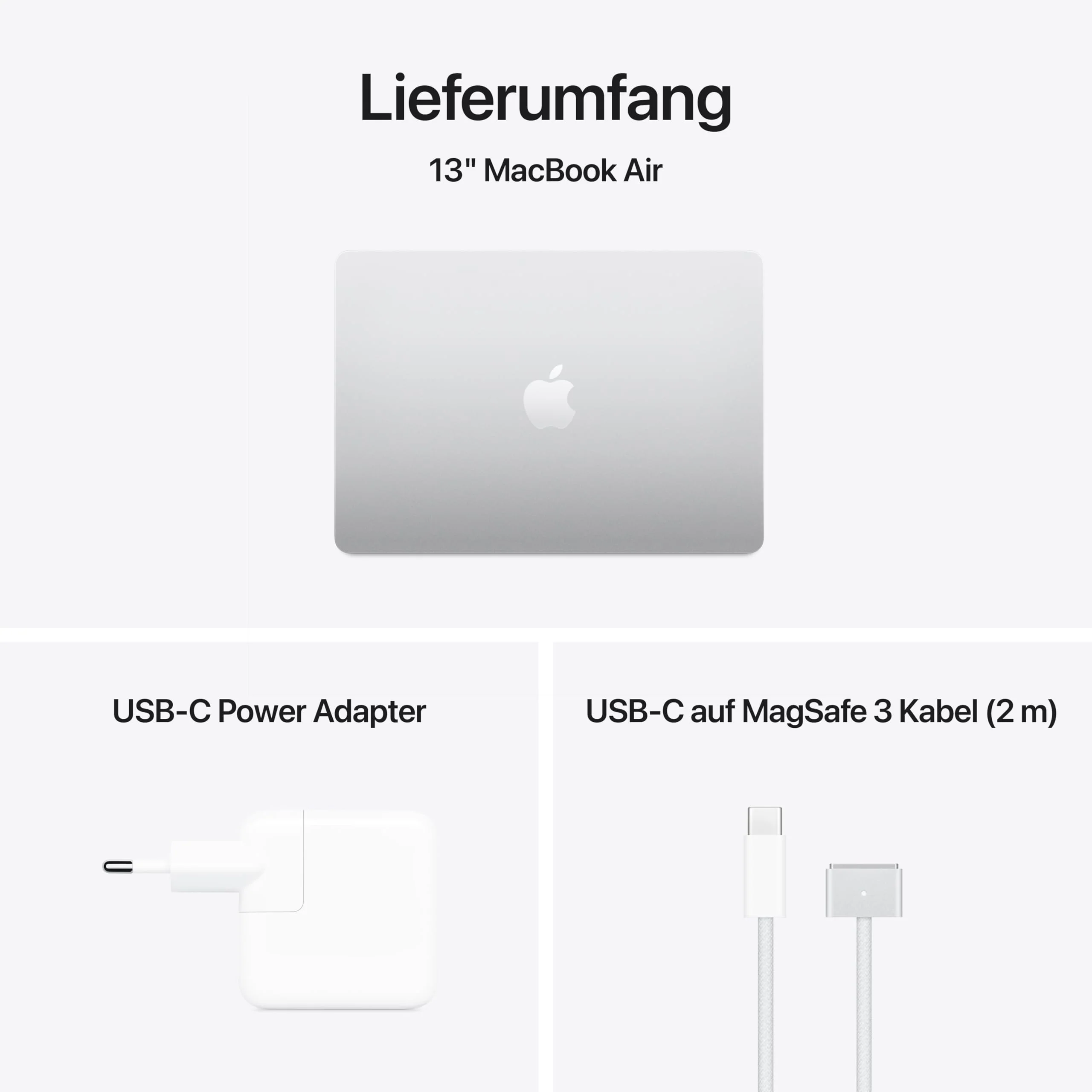 Apple MacBook Air (13", Apple M4 Chip mit 10‑Core CPU und 8‑Core GPU, 16GB Gemeinsamer Arbeitsspeicher, 256 GB) - Silber - Image 5
