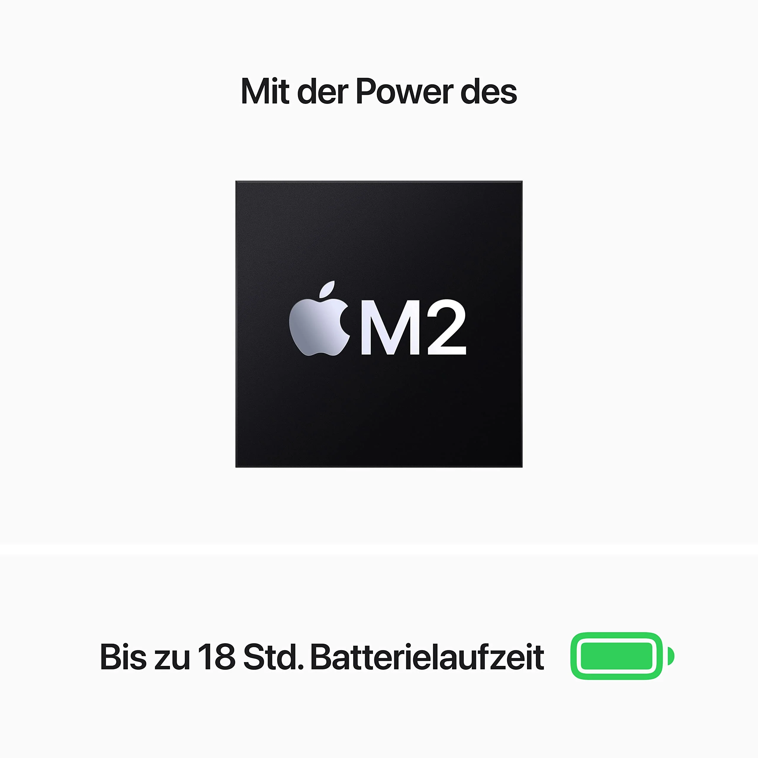 Apple MacBook Air Laptop mit M2 Chip: 13,6" Liquid Retina Display, 16 GB RAM, 256 GB SSD Speicher, beleuchtete Tastatur, 1080p FaceTime HD Kamera. Kompatibel mit iPhone/iPad; Polarstern - Image 5