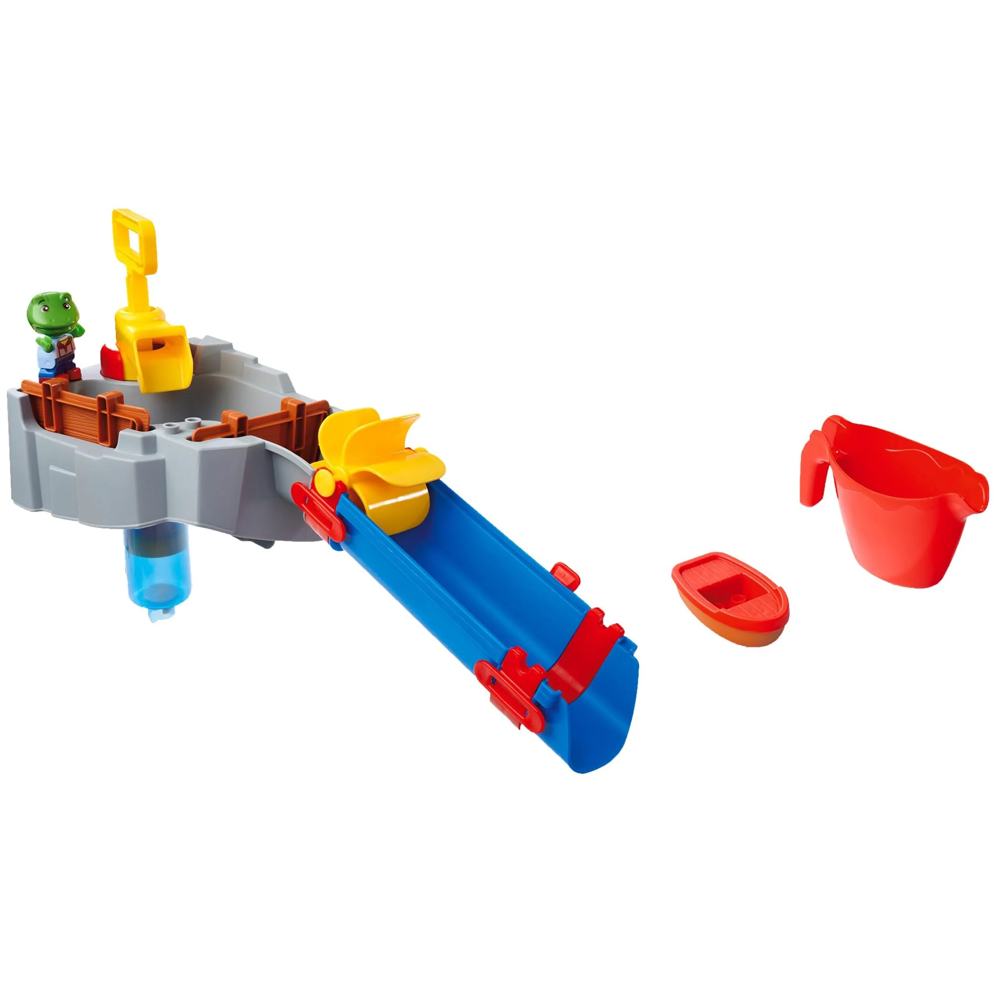 AquaPlay Sploshy Mountain Badewannenspielzeug - Wasserspielzeug für Kinder ab 1,5 Jahre - Spielzeug-Wasserbahn mit Pumpe, Stausee & Boot inkl. Saugnäpfe für Badewanne & Co. - Image 4