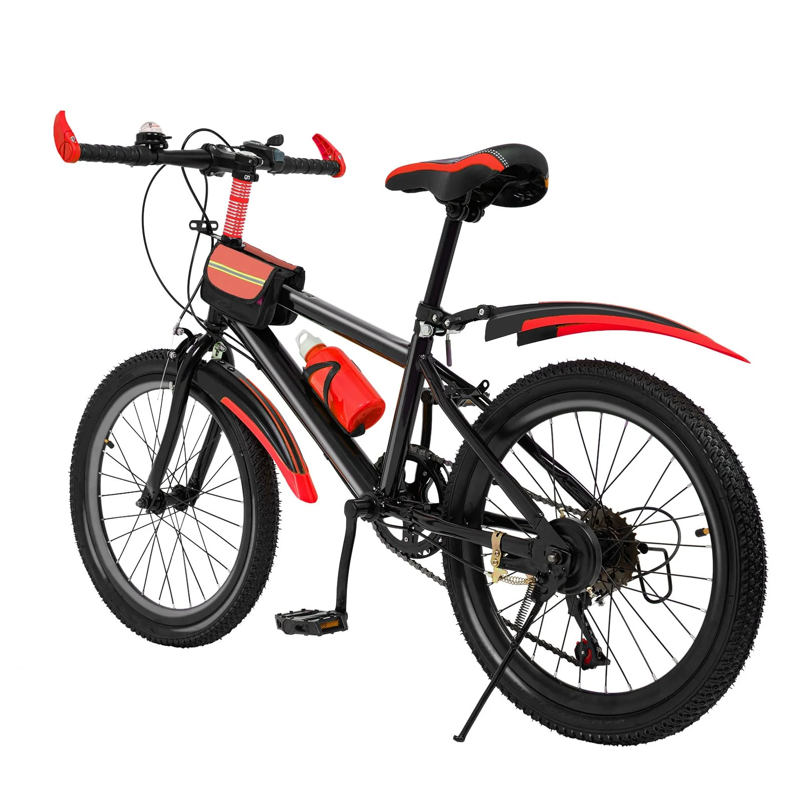 ARBGO 20 Zoll Mountainbike Fahrrad Kinderfahrrad mit Schutzblechen, Verstellbarer Sitz,Scheibenbremse vorne und hinten für Jungen Mädchen, Rot - Image 9