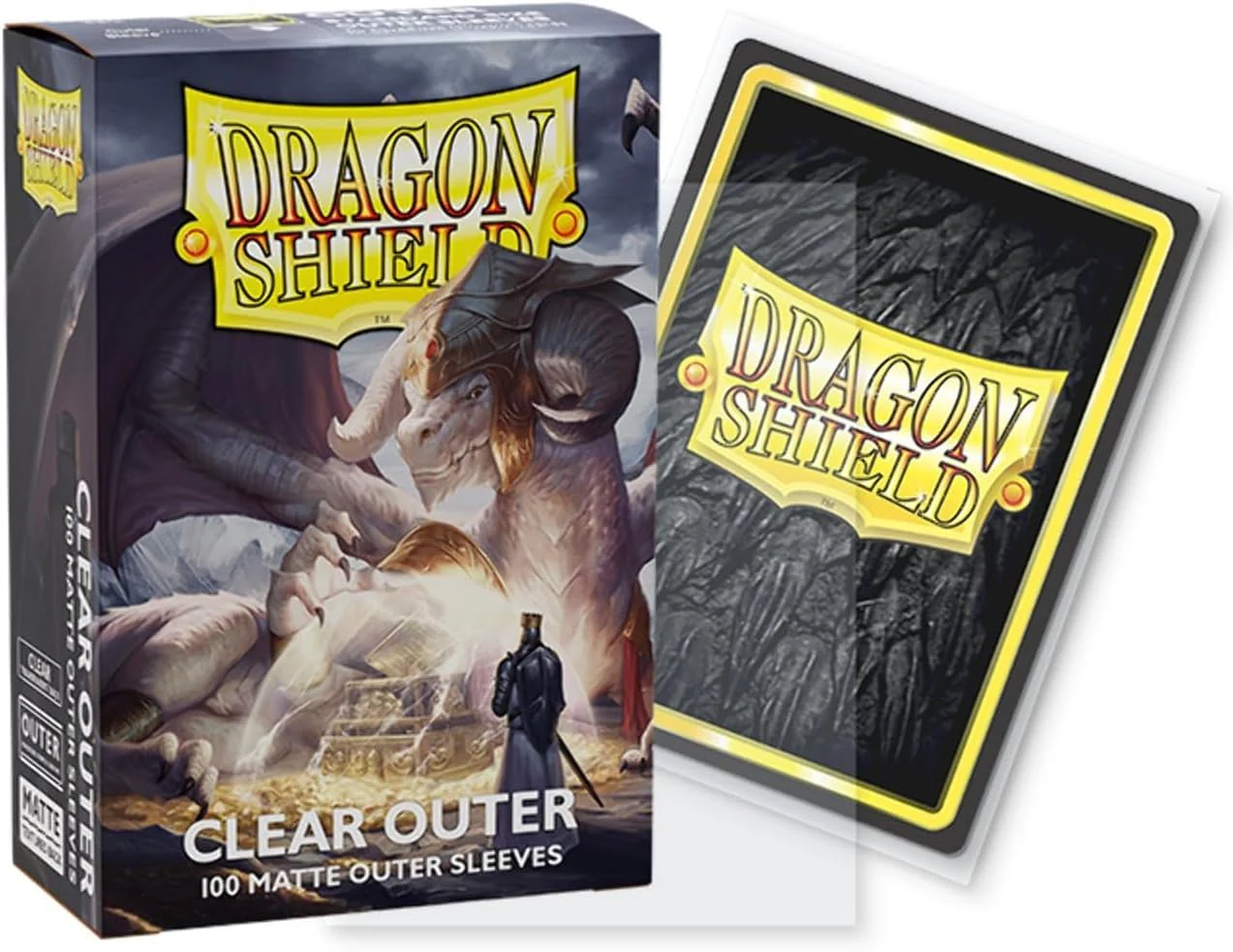 Arcane Tinmen Dragon Shield: Outer Sleeves - Matte Clear (100) - Image 3