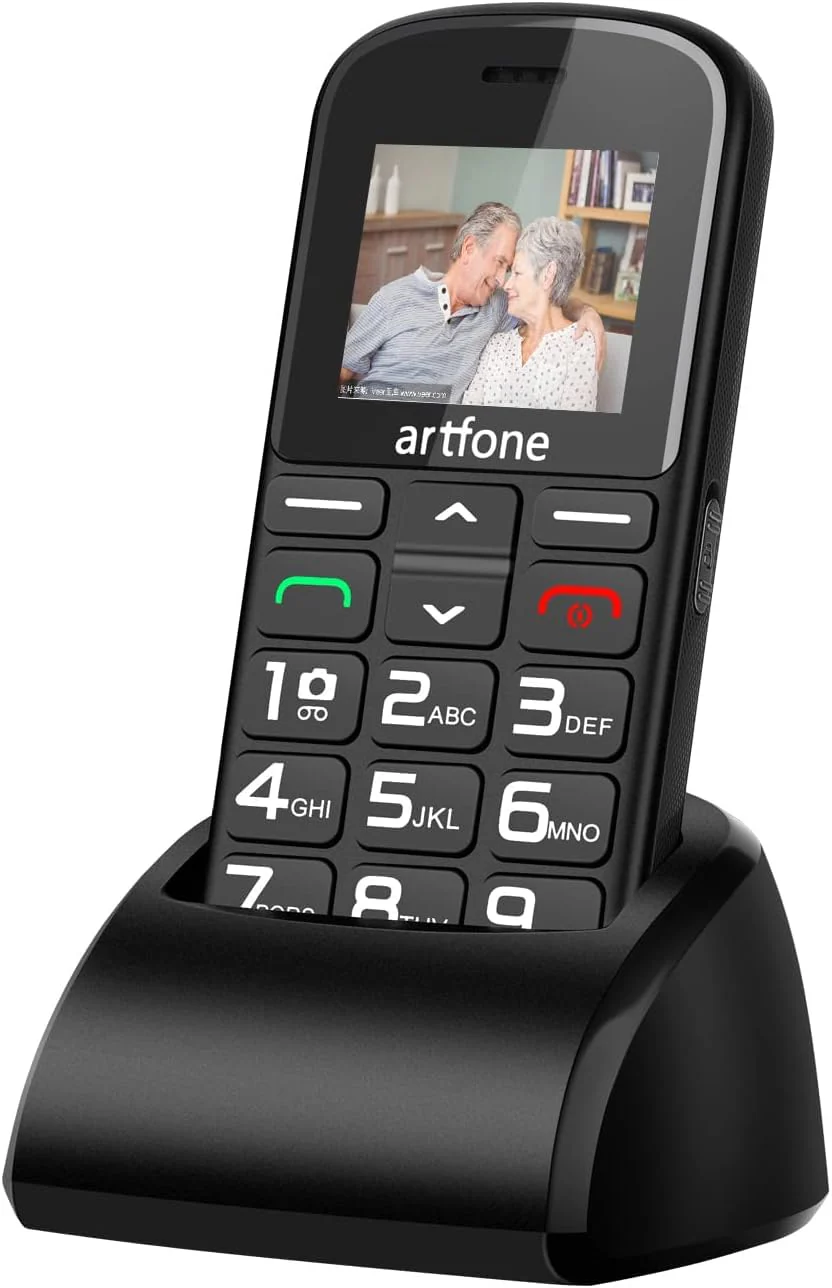 artfone 182 Seniorenhandy mit großen Tasten | Seniorenhandy ohne Vertrag | GSM Dual-SIM-Handy für Senioren mit Notruftaste |1.77 -Inch Rentner Handy |1400 mAh - Image 7