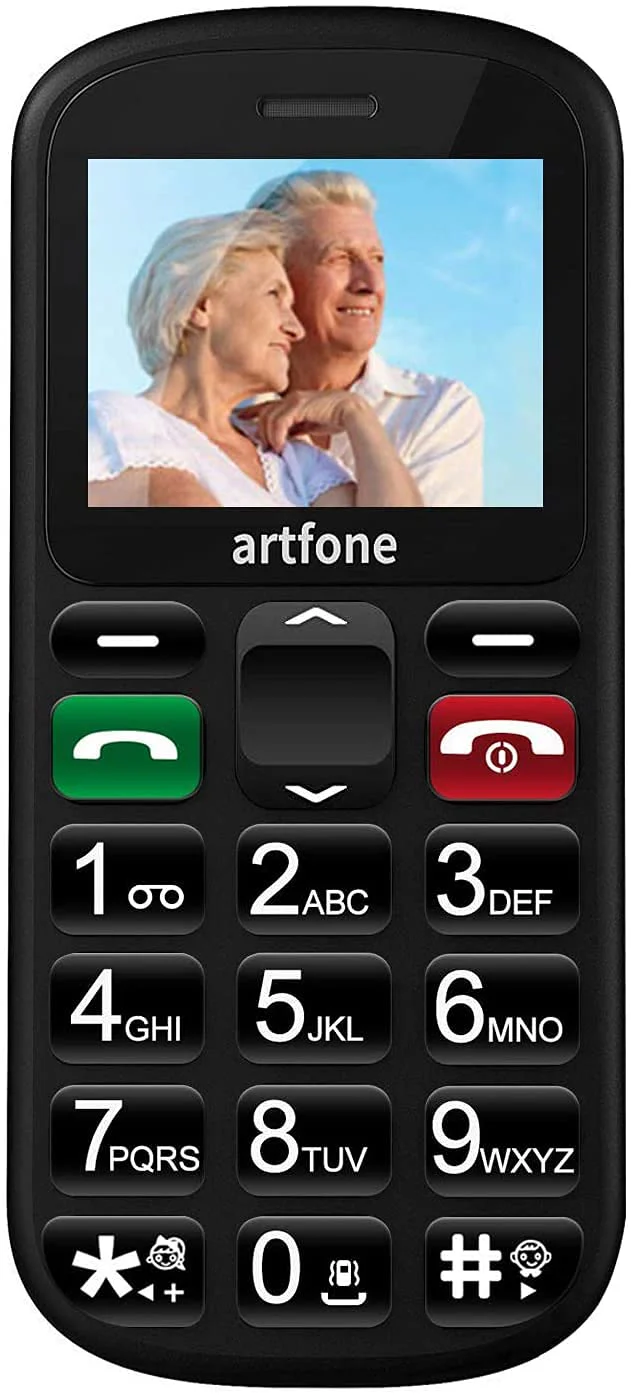 artfone CS181 Seniorenhandy ohne Vertrag | Mobiltelefon mit großen Tasten | Dual SIM Handy mit Notruftaste | Rentner Handy große Tasten | GSM Handy | Inklusive Ladegerat - Image 3