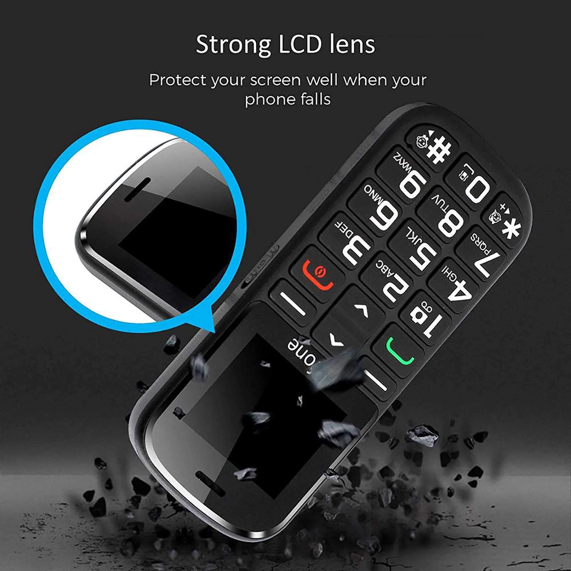 Artfone CS182 Handy für Senioren mit großen Tasten | Ladestation | SOS-Funktion | 1,77 Zoll Display | Dual-SIM | Schnellanruf | Taschenlampe | Lautes Radio | Lange Akkulaufzeit - Image 6