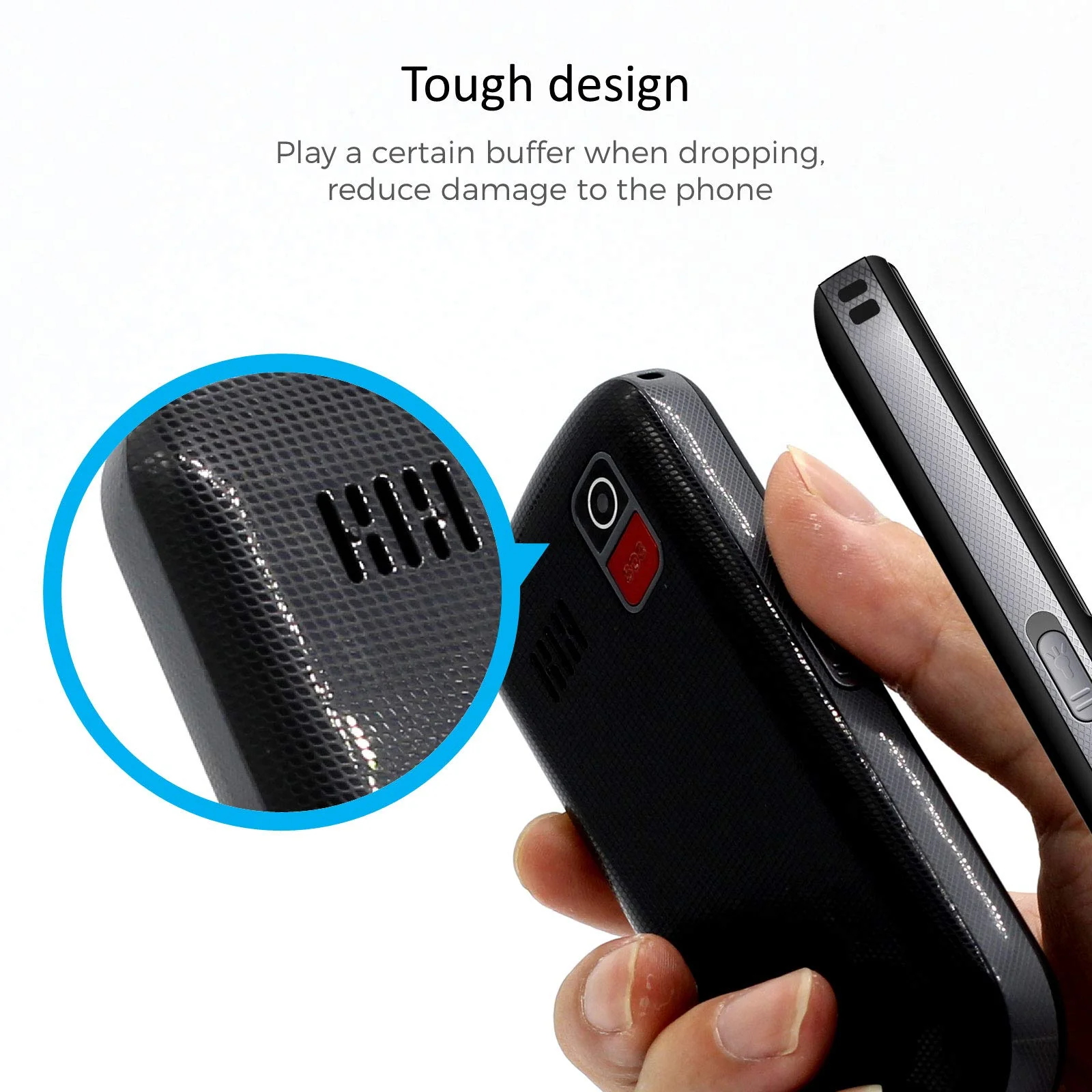 artfone CS182 Seniorenhandy ohne Vertrag丨Mobiltelefon mit großen Tasten丨GSM Dual SIM Rentner Handy丨Ladestation丨SOS Notruftaste丨1,8 Zoll Farbdisplay丨FM丨Lange Standby-Zeit丨Großtastenhandy - Rot - Image 13