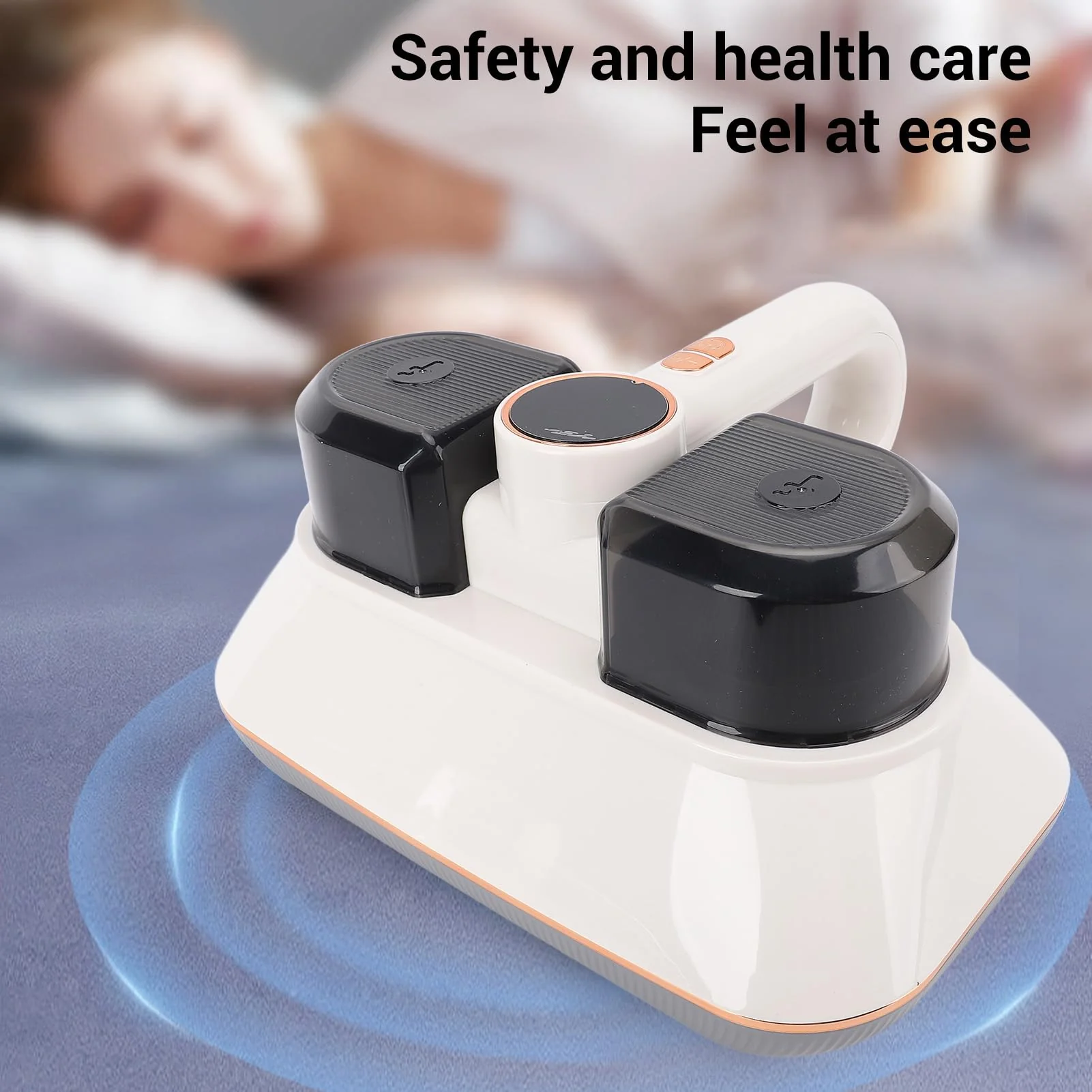 Asixxsix Bettstaubsauger, 8500Pa Schnurloser Matratzenstaubsauger 100W 200ml Geräuscharmer Matratzenstaubsauger für Staub, Tierhaare, Starke Saugkraft, Tiefenreinigung - Image 3