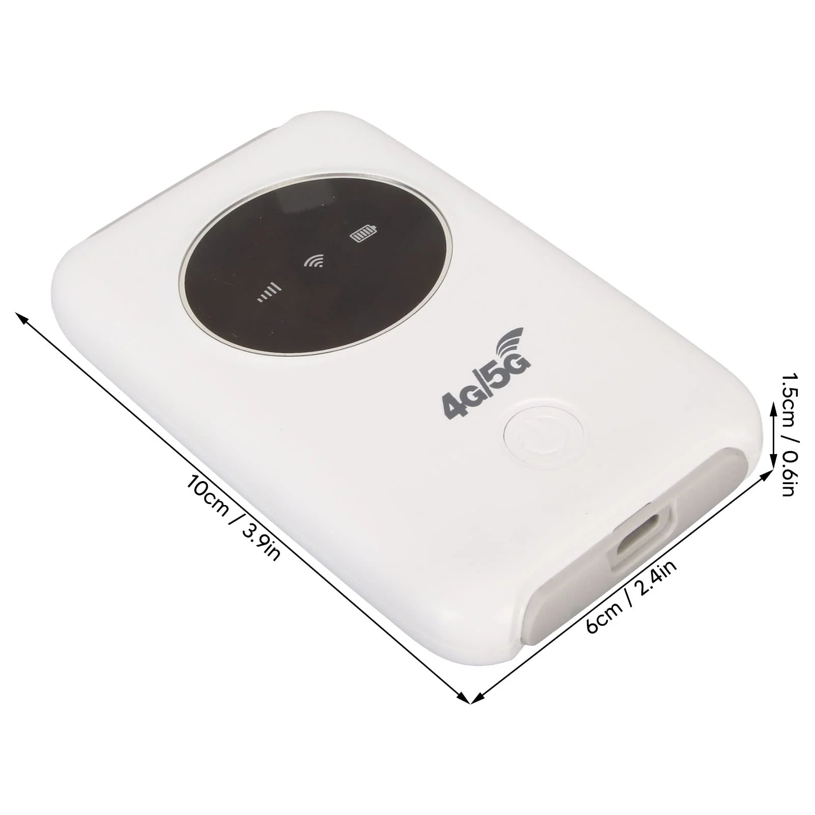 Asixxsix Tragbarer 5G-WLAN-Hotspot-Netzwerk-Router mit SIM-Kartensteckplatz, 300 Mbit/s Hochgeschwindigkeit, Anschluss von Bis zu 10 Geräten, Geeignet für Reisen, Arbeit, Live-Streaming - Image 8