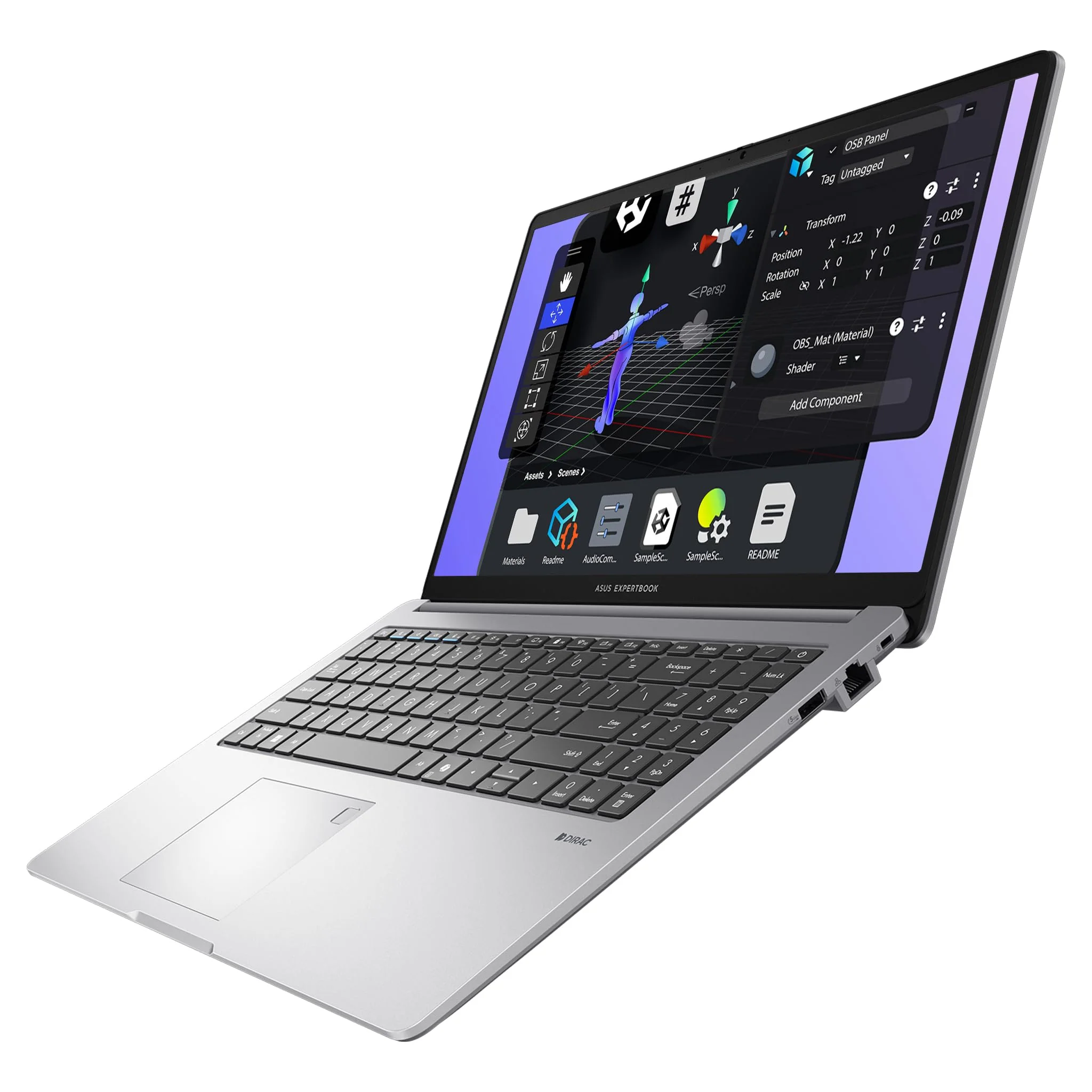 ASUS ExpertBook P1 Business Laptop, Intel Core i5-13420H, 16 GB DDR5 RAM, 1 TB PCIe SSD, 15.6" FHD (1920x1080) Display, Intel UHD Graphics, QWERTZ Numerische Tastatur, Windows 11 Pro, Grau - Image 4