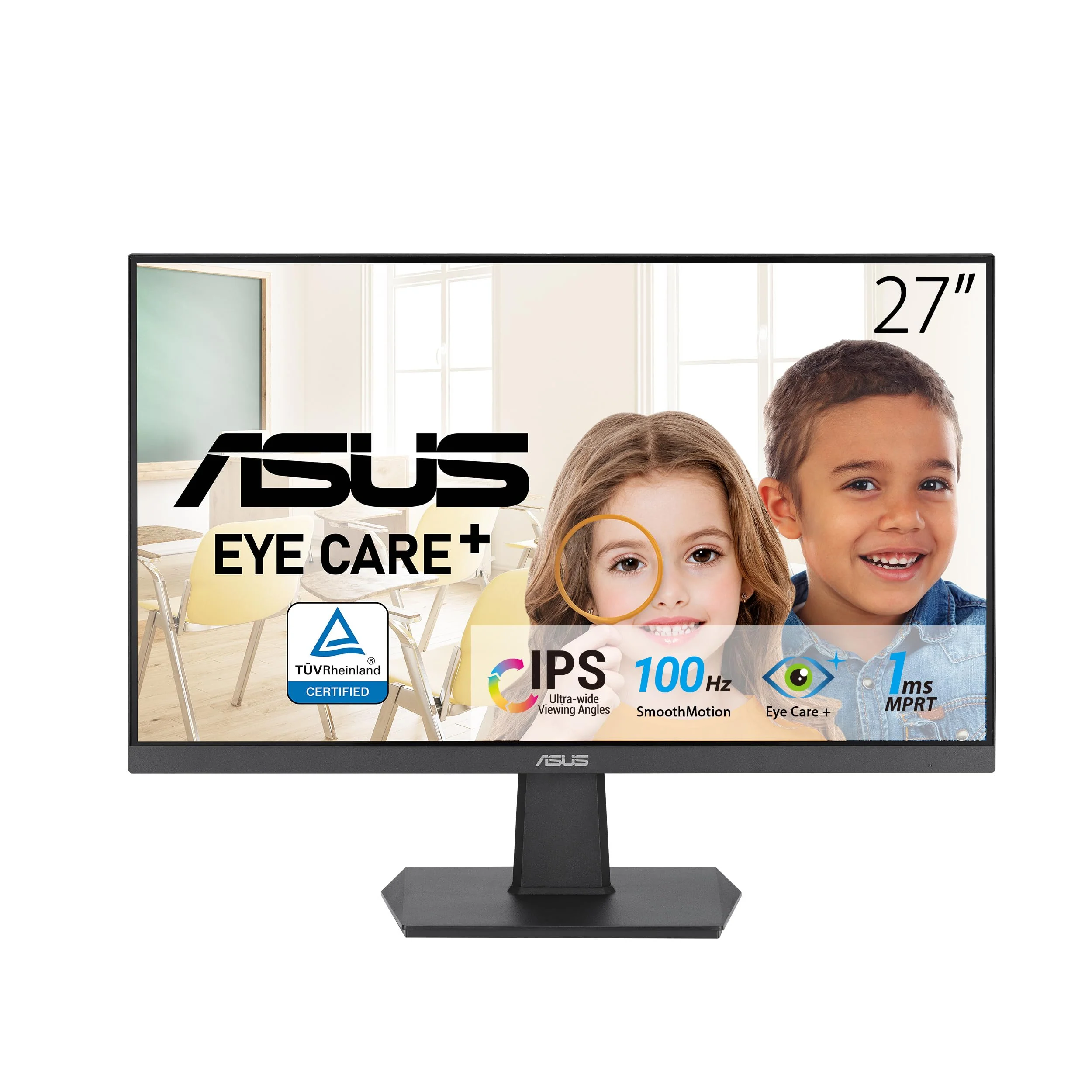 ASUS Eye Care VA27EHF - 27 Zoll Full HD Monitor - Rahmenlos, Flicker-Free, Blaulichtfilter, Adaptive-Sync - 1ms MPRT, 100 Hz, 16:9 IPS Panel, 1920x1080 - HDMI - Image 6