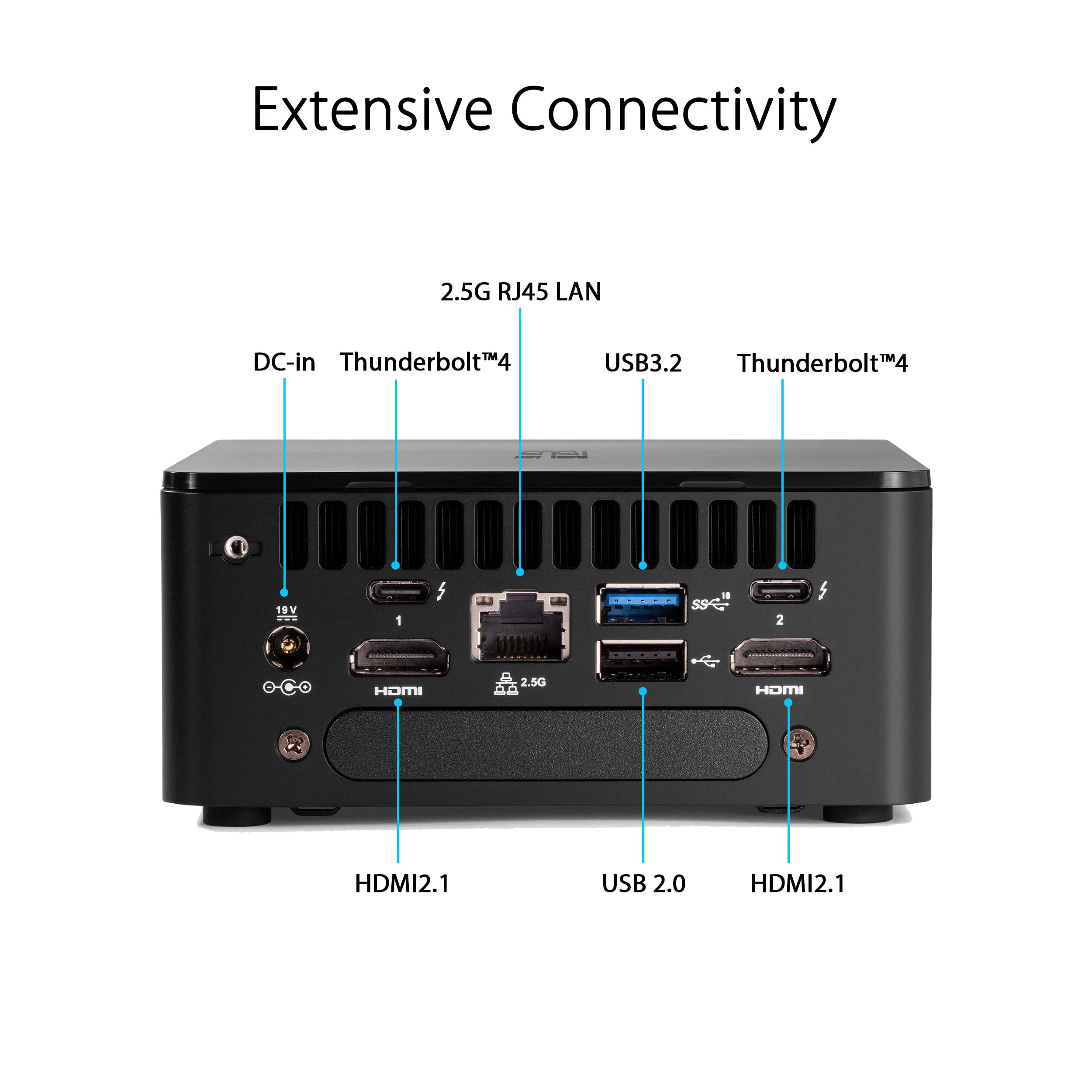 ASUS NUC 12 Pro Tall Kit RNUC12WSHI500002I (Intel Core i5 Prozessor, Alder-Lake-P, Intel Iris XE Grafik, Intel WiFi 6E, ohne Betriebssystem, mit EU-Netzkabel) - Image 8