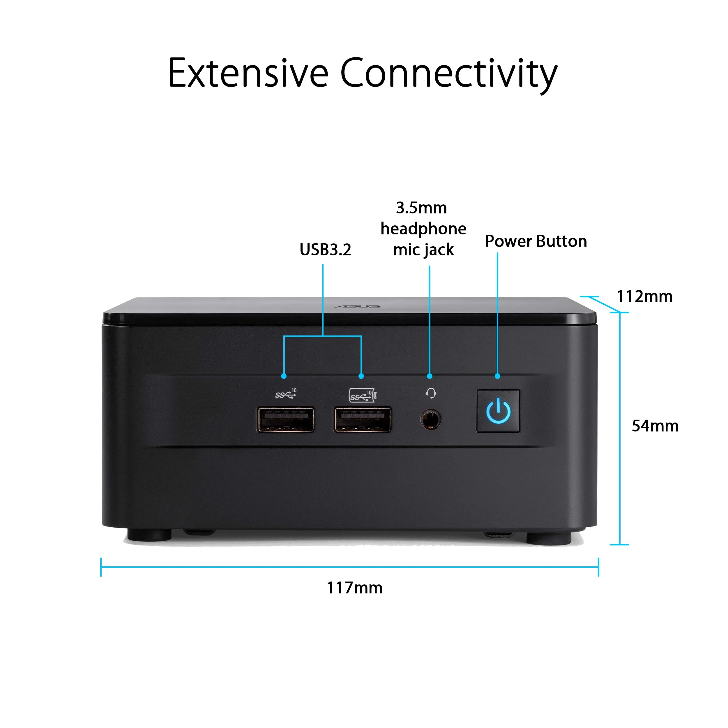 ASUS NUC 12 Pro Tall Kit RNUC12WSHI500002I (Intel Core i5 Prozessor, Alder-Lake-P, Intel Iris XE Grafik, Intel WiFi 6E, ohne Betriebssystem, mit EU-Netzkabel) - Image 9