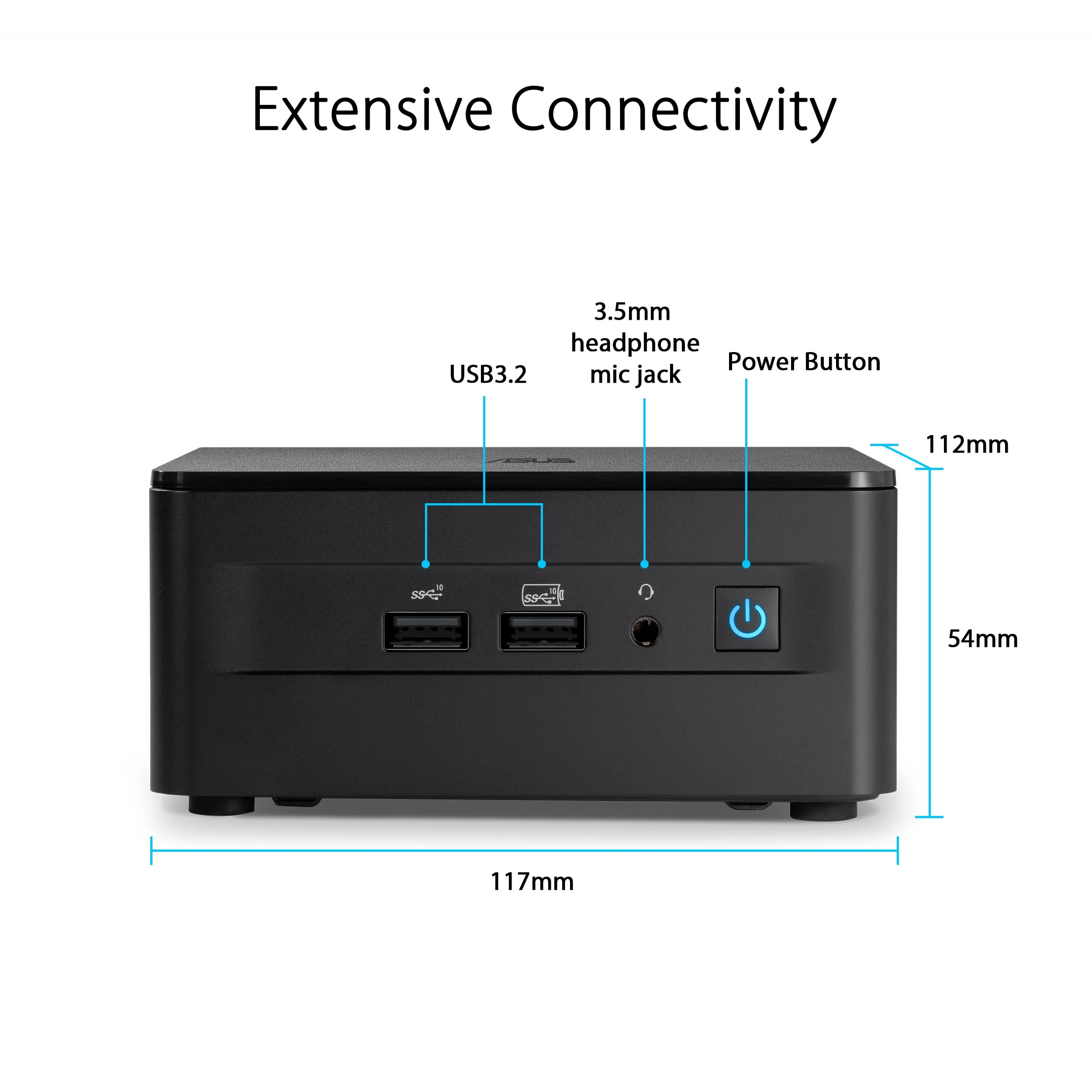 ASUS NUC 13 Pro Slim Kit RNUC13ANKI300002I (Intel Core i3 1315U Prozessor, Intel Grafik, Intel WiFi 6E, ohne Betriebssystem, mit EU-Netzkabel) - Image 9