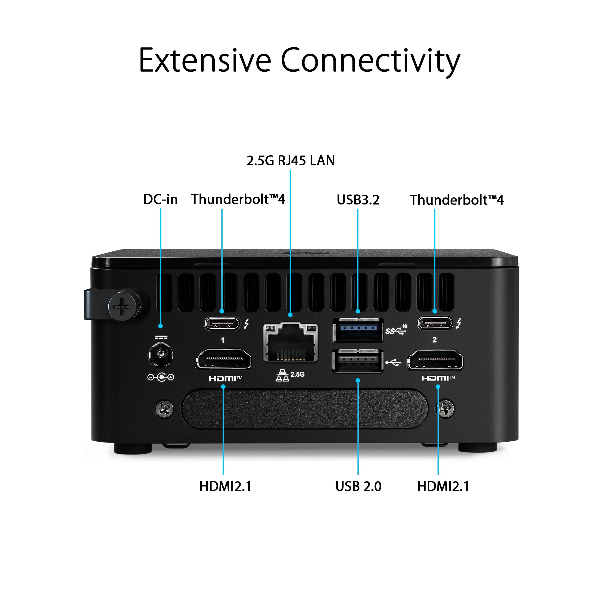 ASUS NUC 13 Pro Slim Mini PC RNUC13ANKI3048C2I (Intel Core i3 1315U Prozessor, Intel Iris XE Grafik, 512GB Speicher, 2X 4GB RAM, Intel WiFi 6E, Windows 11 Pro, mit EU-Netzkabel) - Image 8