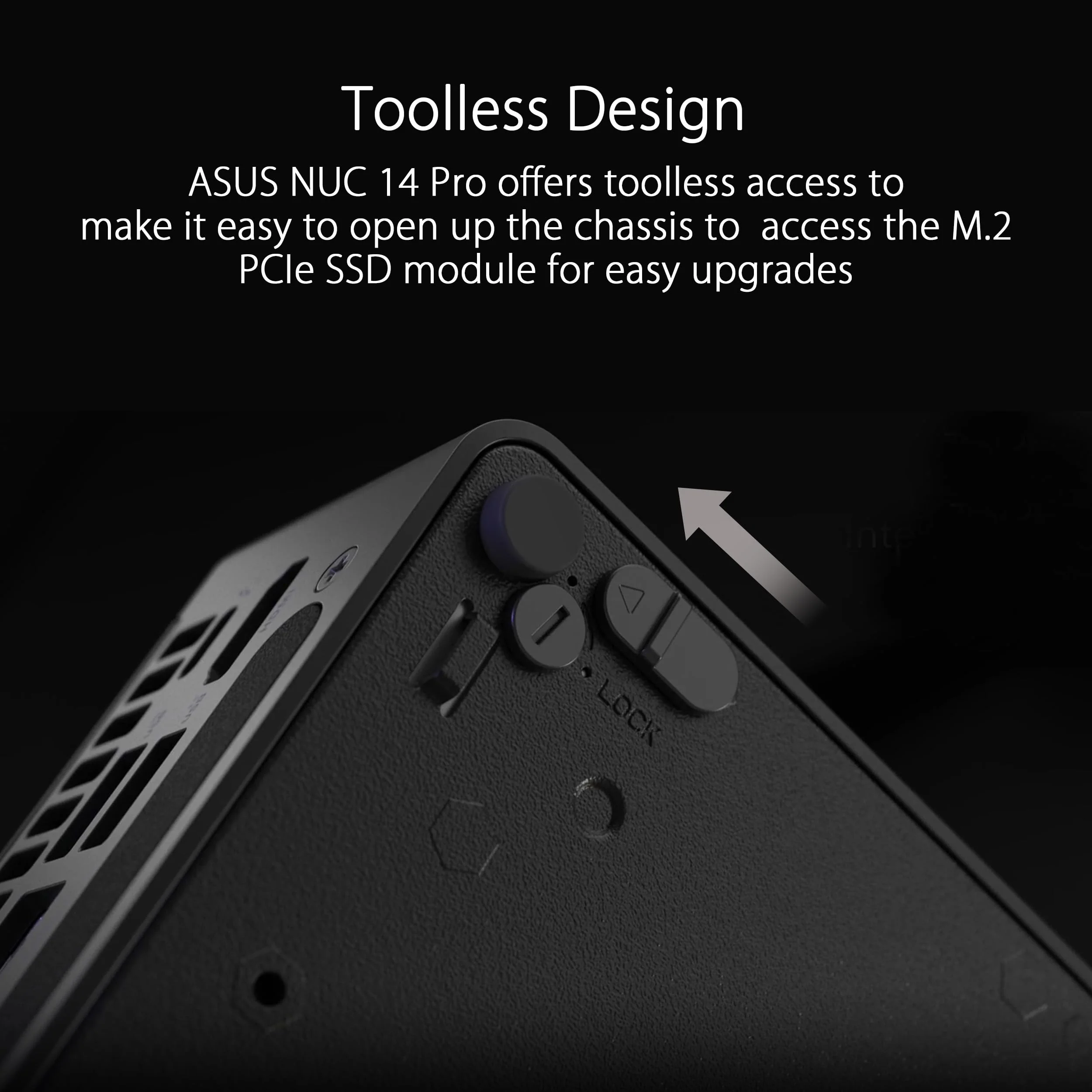 ASUS NUC 14 Pro Slim Kit RNUC14RVKU500002I (Intel Core U5 125H Prozessor, Intel Arc Grafik, Intel WiFi 6E, ohne Betriebssystem, mit EU-Netzkabel) - Image 3