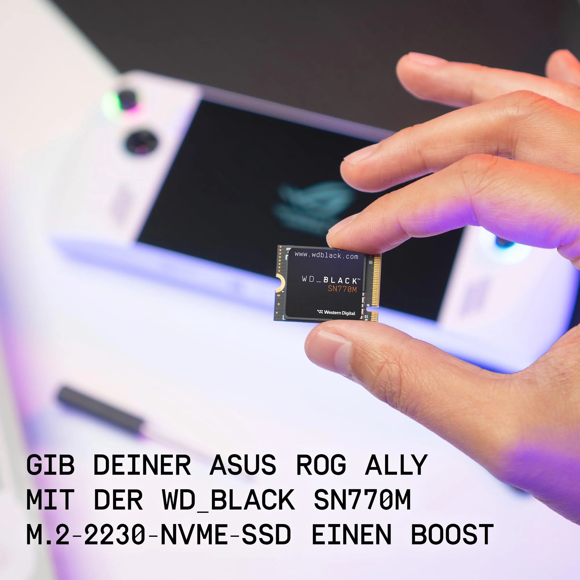 ASUS ROG Ally Konsole | 7 Zoll FHD+120Hz IPS Display | Ryzen Z1 | 16 GB RAM | 512GB SSD | AMD Radeon Graphics | Windows 11 | White - Image 3