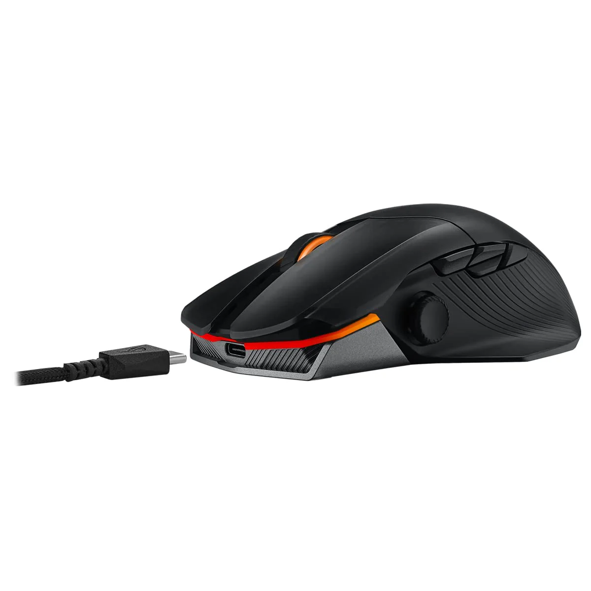 ASUS ROG Chakram X Origin kabellose RGB Gaming Maus (ROG AimPoint-Sensor, 36.000 dpi, Polling-Rate 8000 Hz, RF 2,4 GHz / Bluetooth / kabelgebunden, 11 programmierbare Tasten, Joystick, schwarz) - Image 10