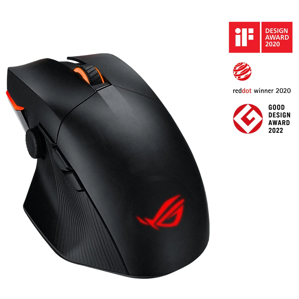 ASUS ROG Chakram X Origin kabellose RGB Gaming Maus (ROG AimPoint-Sensor, 36.000 dpi, Polling-Rate 8000 Hz, RF 2,4 GHz / Bluetooth / kabelgebunden, 11 programmierbare Tasten, Joystick, schwarz) - Image 20