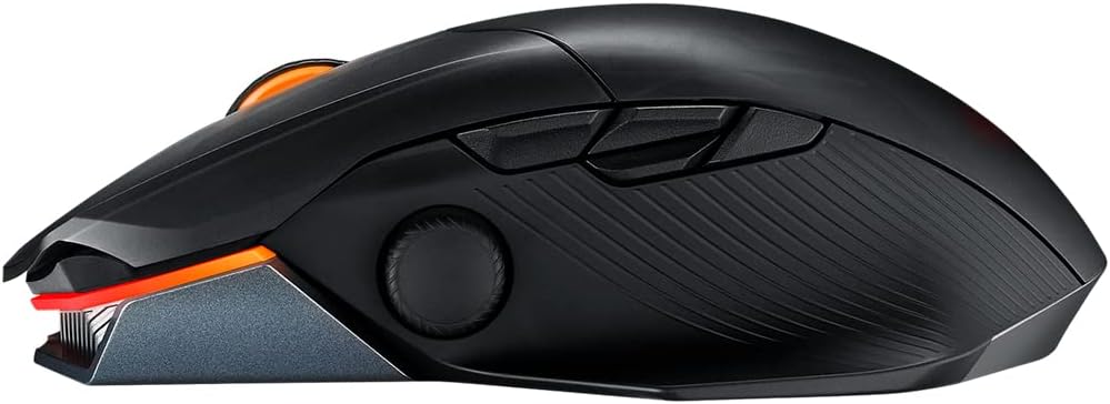 ASUS ROG Chakram X Origin kabellose RGB Gaming Maus (ROG AimPoint-Sensor, 36.000 dpi, Polling-Rate 8000 Hz, RF 2,4 GHz / Bluetooth / kabelgebunden, 11 programmierbare Tasten, Joystick, schwarz) - Image 21