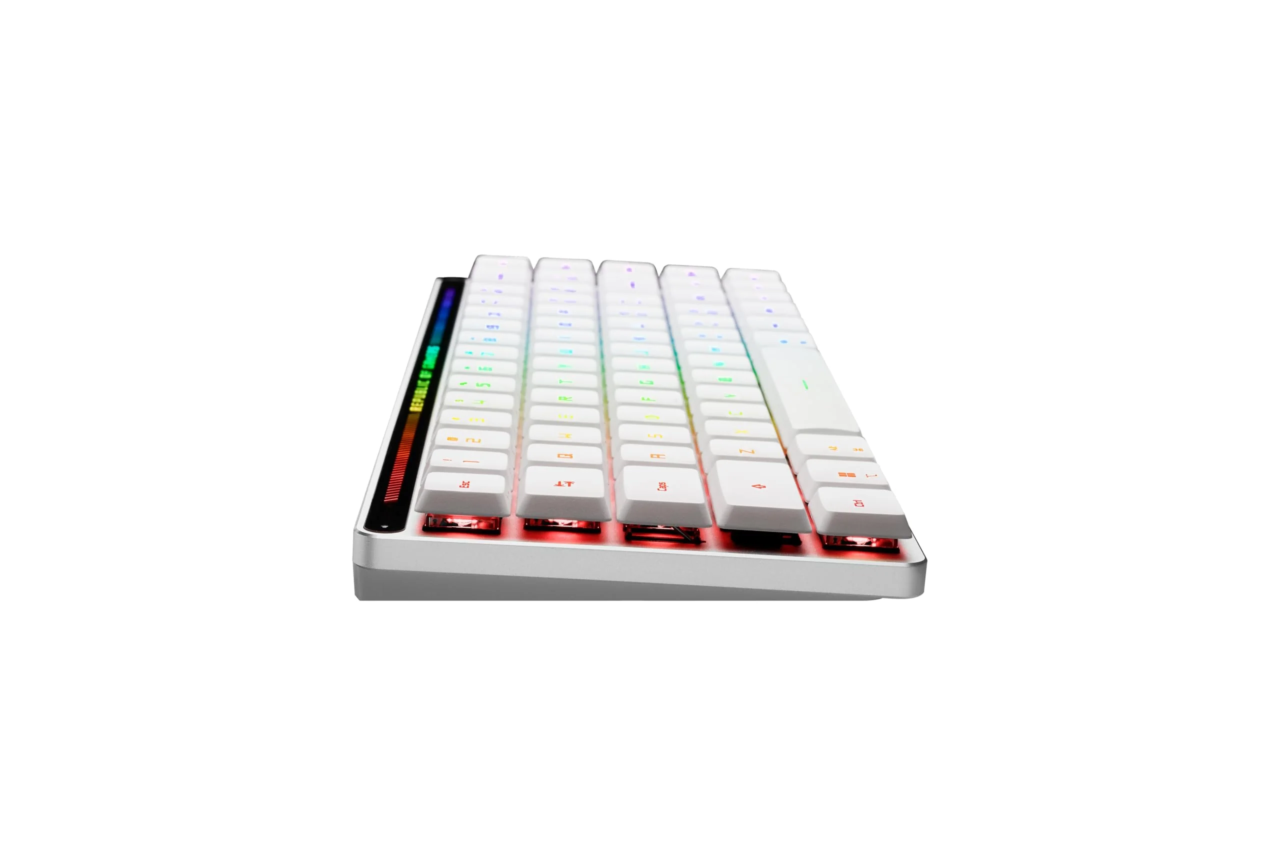 ASUS ROG Falchion RX Low Profile 65% kabellose Gaming-Tastatur (QWERTZ-Layout, optische ROG RX Low-Profile-Switches, Bluetooth, 2,4-GHz-RF Wireless, kabelgebunden USB, MacOS kompatibel, weiß) - Image 5