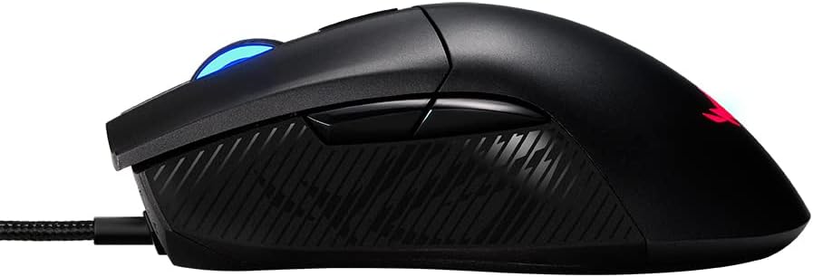 Asus ROG Gladius II Core Gaming-Maus (6200 DPI Sensor, Aura Sync Beleuchtung, Abnehmbare Schalter) schwarz - Image 4
