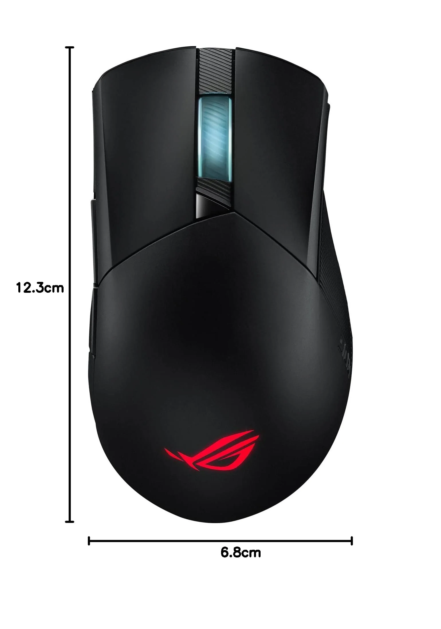 ASUS ROG Gladius III asymmetrische FPS-Gaming-Maus (19.000 DPI-Sensor (bis zu 26.000 DPI skalierbar), Push-Fit-Schaltersockel II, Zero-Click-Latenz, ROG-Paracord-Kabel, Aura Sync), Schwarz - Image 3