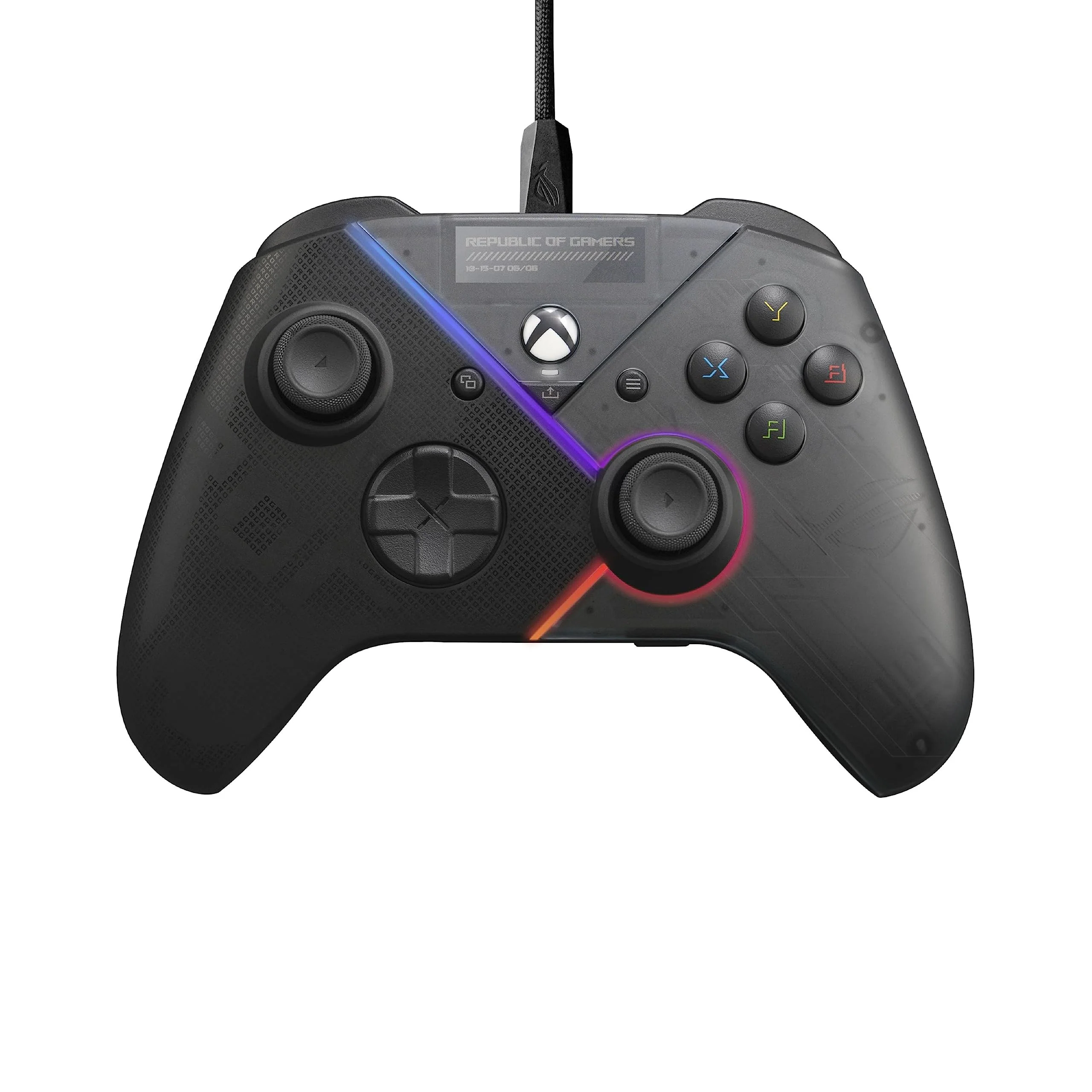 ASUS ROG Raikiri PC Controller (einstellbare Trigger und Joystick-Empfindlichkeit, Tasten auf der Rückseite, Aura RGB Beleuchtung, ESS DAC, 3,5-mm Kopfhörerbuchse, Stummschalttaste, PC, Laptop, Xbox) - Image 2