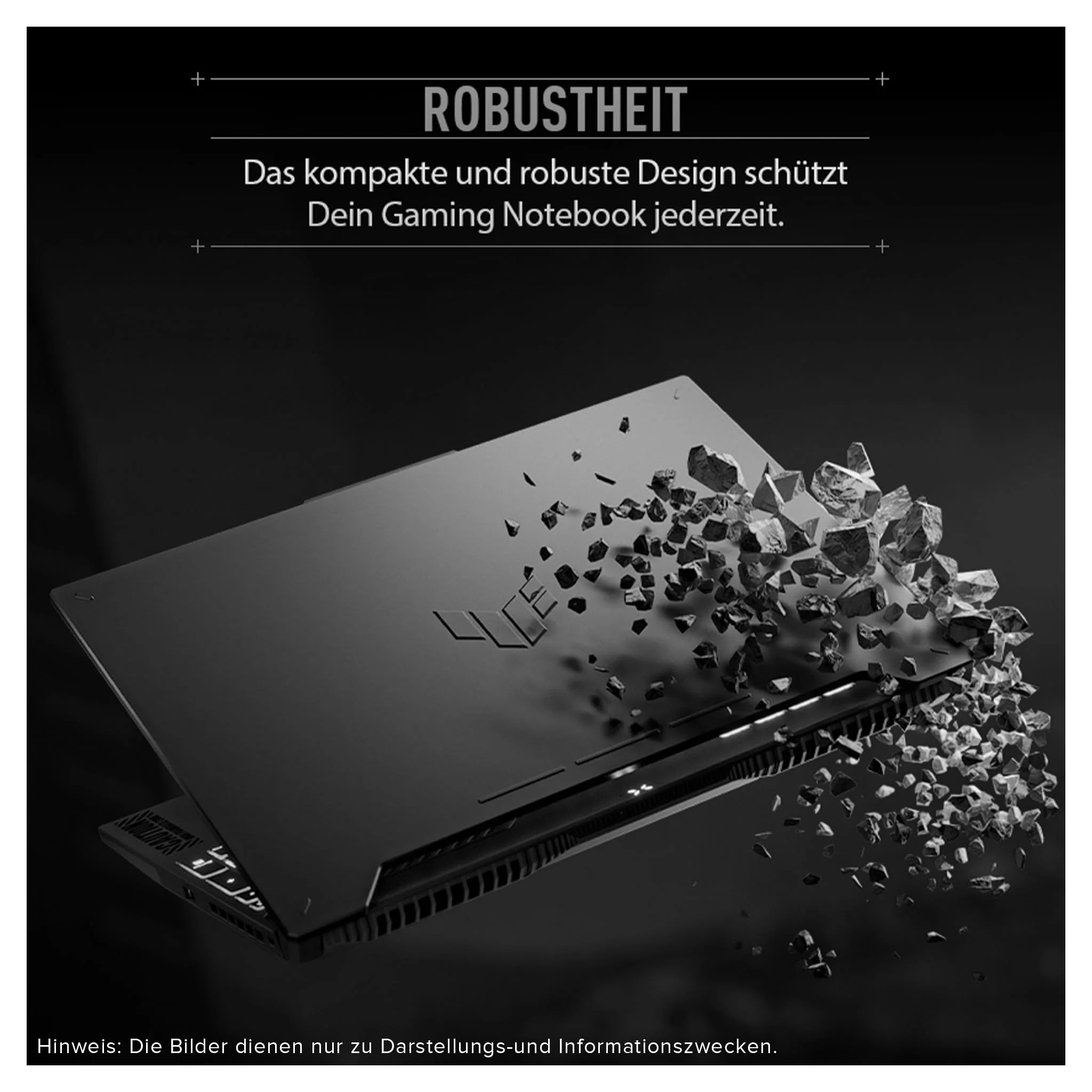 ASUS TUF A17 Gaming Laptop, AMD Ryzen 7-7435HS, 64 GB DDR5 RAM, 2 TB PCIe SSD, 17.3" FHD Display, Nvidia GeForce RTX 4050, 1-Zone RGB QWERTZ Tastatur, Windows 11 Home, Grau - Image 2