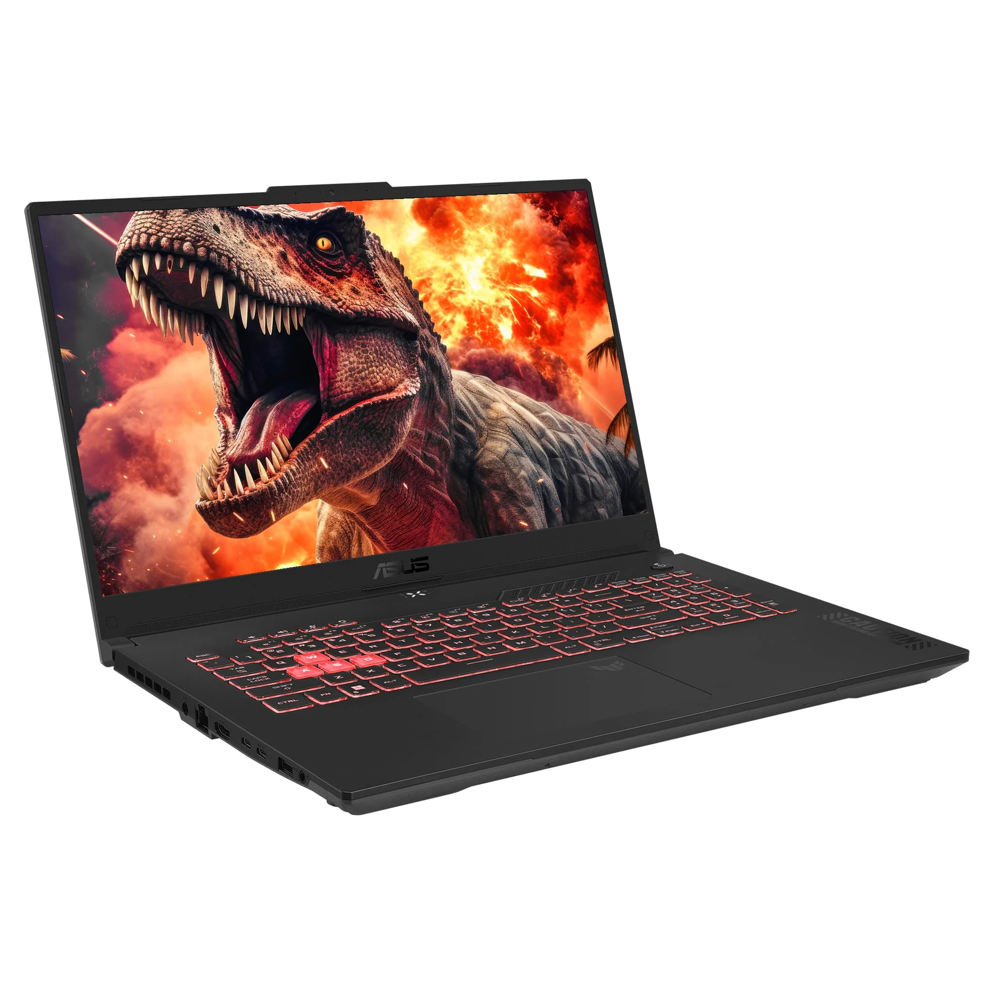 ASUS TUF A17 Gaming Laptop, AMD Ryzen 7-7435HS, 64 GB DDR5 RAM, 2 TB PCIe SSD, 17.3" FHD Display, Nvidia GeForce RTX 4050, 1-Zone RGB QWERTZ Tastatur, Windows 11 Home, Grau - Image 9