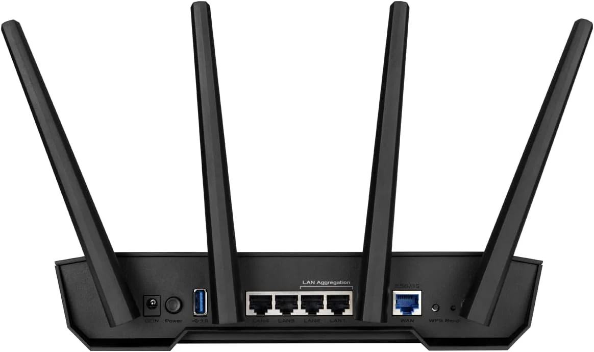 ASUS TUF Gaming AX3000 V2 Dual Band WLAN kombinierbarer Router (Tethering als 4G und 5G Router-Ersatz, WiFi 6, bis zu 3000 Mbit/s, Mobile Game Mode, 2,5Gbit/s Port, AiMesh, AiProtection Pro) - Image 7
