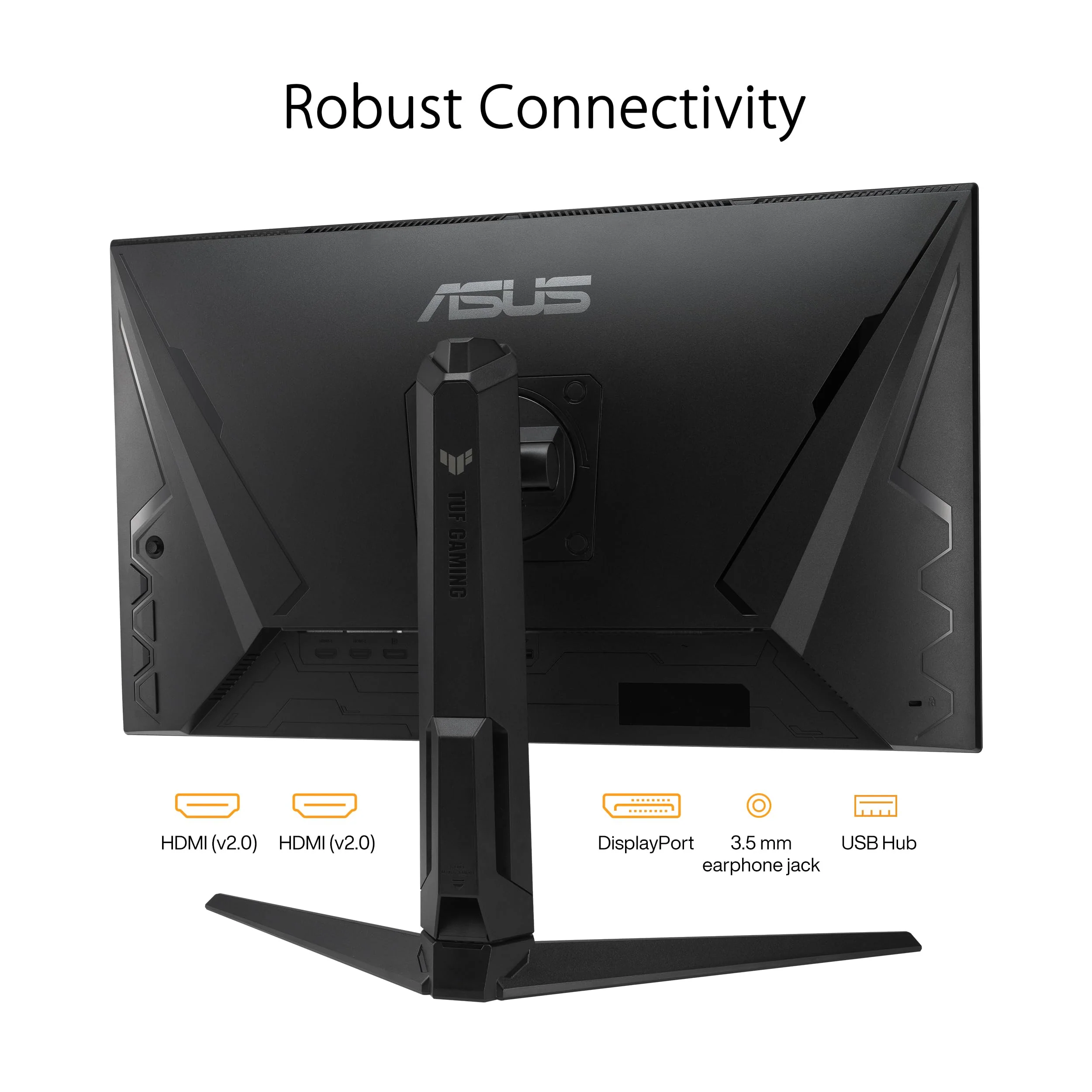 ASUS TUF Gaming VG27AQML1A - 27 Zoll WQHD Monitor - 260 Hz, 1ms GtG, G-Sync, FreeSync, Adaptive Sync, ELMB, GameFast, DisplayHDR 400 - Fast-IPS, 16:9, 2560x1440, USB, DP, HDMI, ergonomisch, Speaker - Image 4