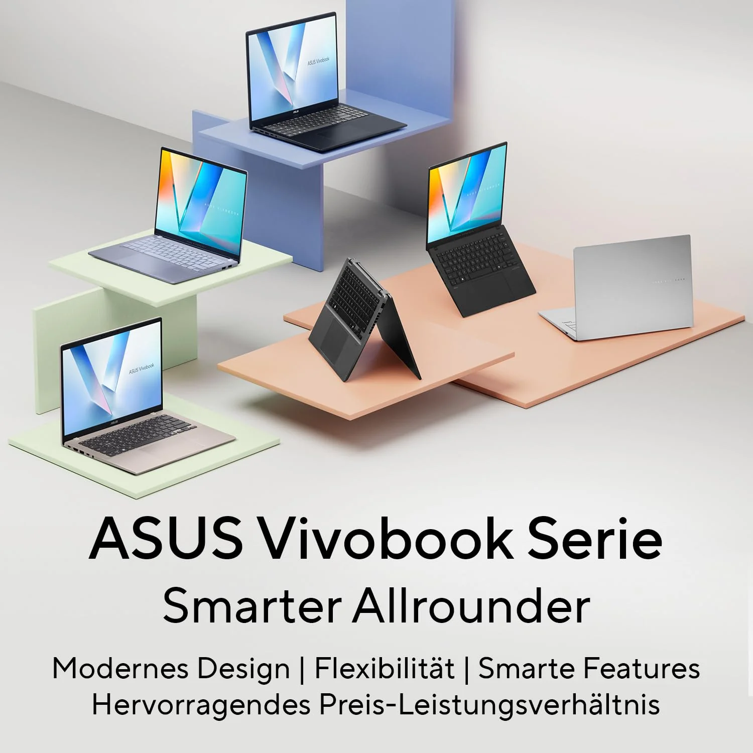 ASUS Vivobook S 14 OLED S5406SA Laptop | Copilot+ PC | 14" WUXGA 16:10 OLED Display | Intel Core Ultra 7 256V | 16GB RAM | 1TB SSD | Intel Arc | Win11 Home | QWERTZ | Mist Blue - Image 3