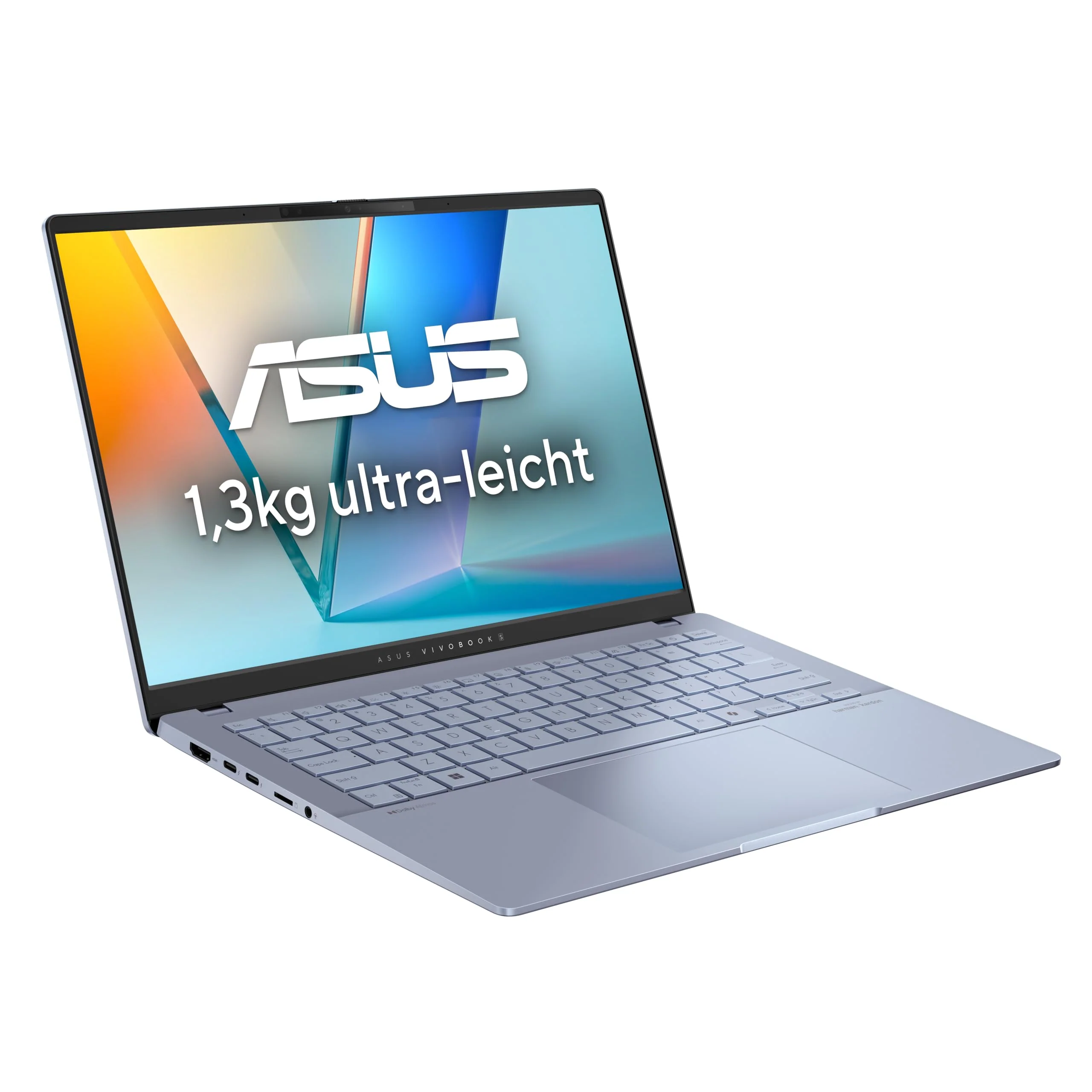 ASUS Vivobook S 14 OLED S5406SA Laptop | Copilot+ PC | 14" WUXGA 16:10 OLED Display | Intel Core Ultra 7 256V | 16GB RAM | 1TB SSD | Intel Arc | Win11 Home | QWERTZ | Mist Blue - Image 7