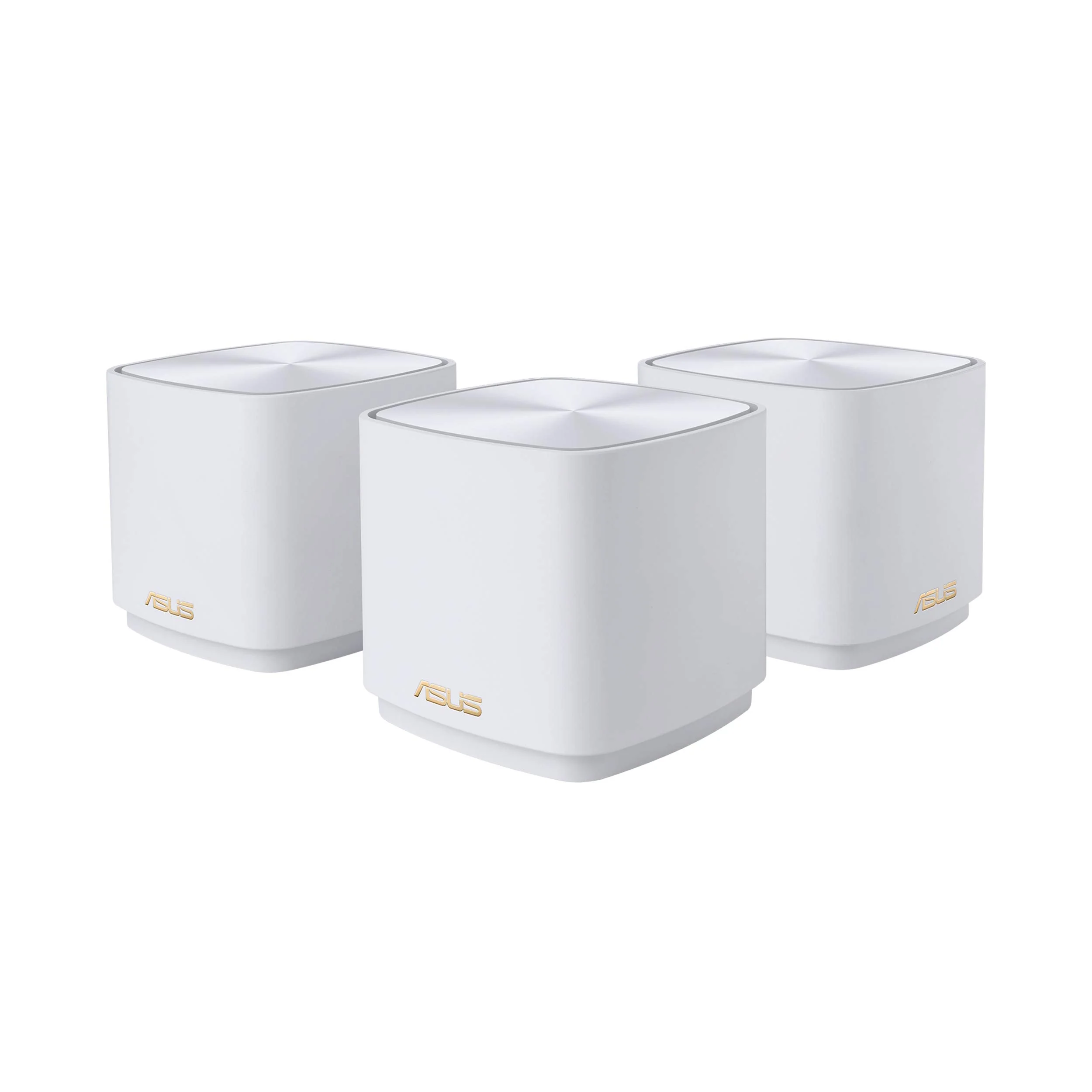 ASUS ZenWiFi XD4 Plus 3er Set AX1800 Whole-Home Mesh WiFi 6 System kombinierbarer Router (bis zu 445m² Abdeckung, AiMesh, AiProtection, Wandbefestigung, App Steuerung) weiß