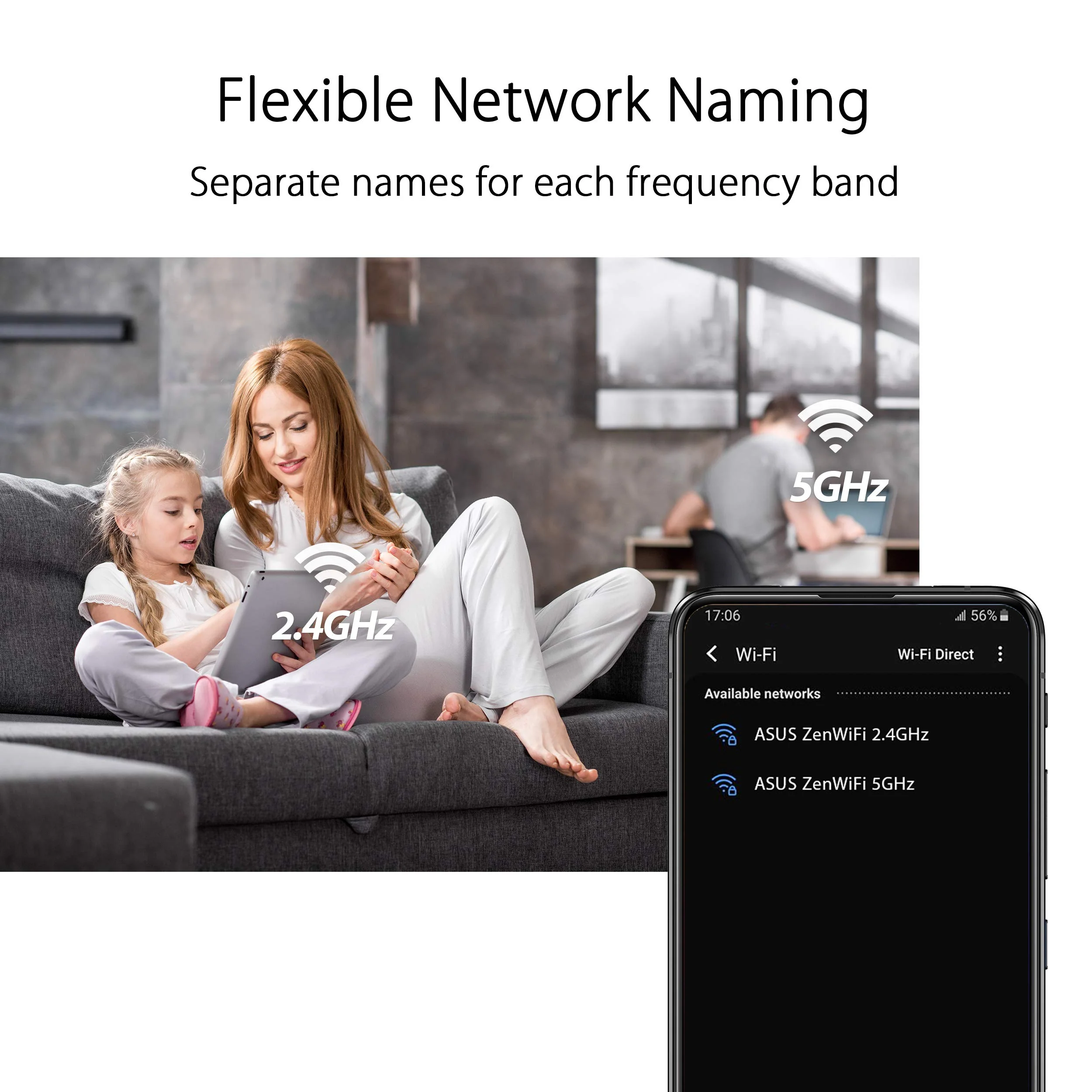 ASUS ZenWiFi XD4 Plus 3er Set AX1800 Whole-Home Mesh WiFi 6 System kombinierbarer Router (bis zu 445m² Abdeckung, AiMesh, AiProtection, Wandbefestigung, App Steuerung) weiß - Image 3
