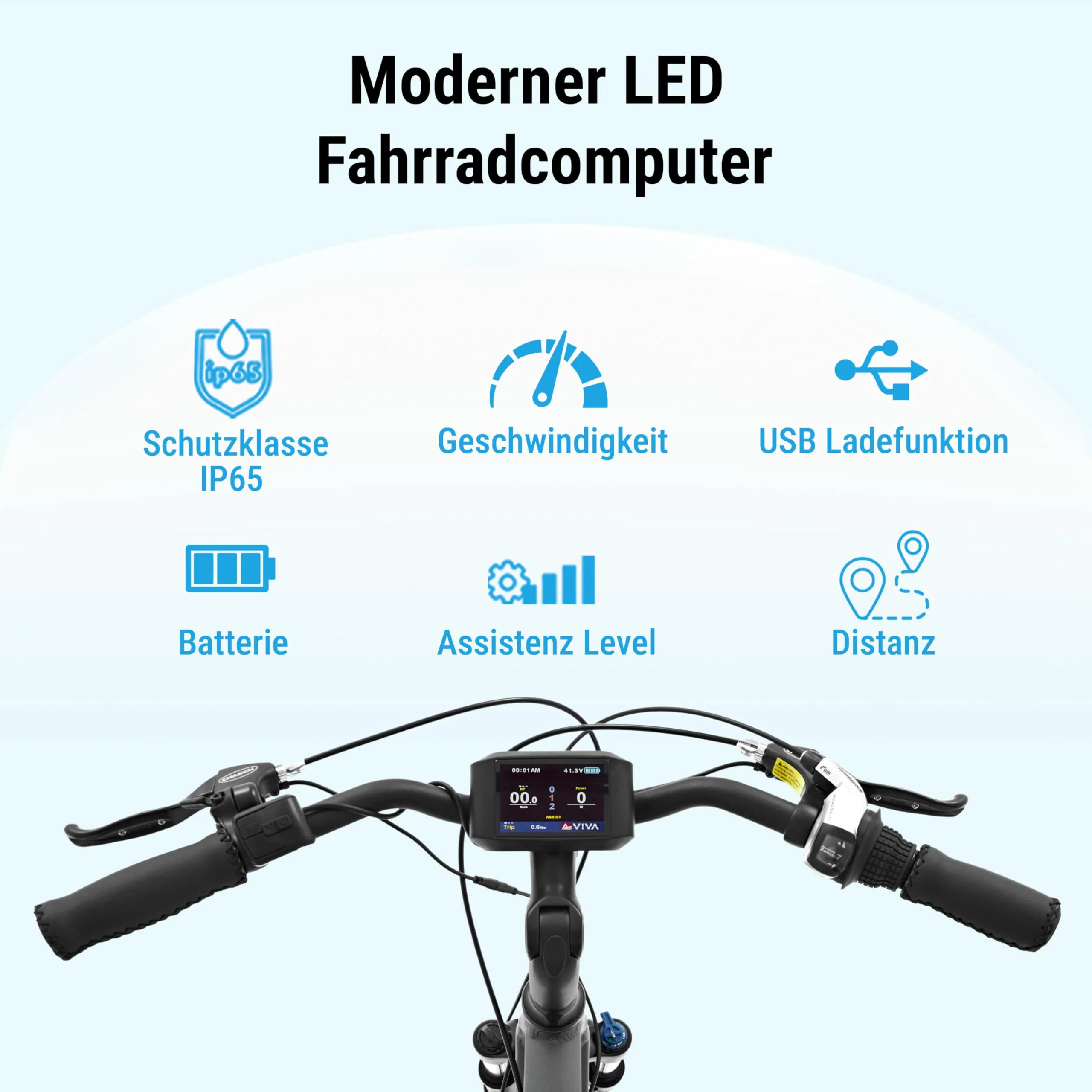 AsVIVA B15 E-Bike 28 Zoll für Herren & Damen - Pedelec mit 250W Bafang Hinterradmotor - 36V Samsung Akku - 7-Gang Shimano - bis 150 kg Nutzergewicht - Citybike Elektrofahrrad (grau-schwarz) - Image 6