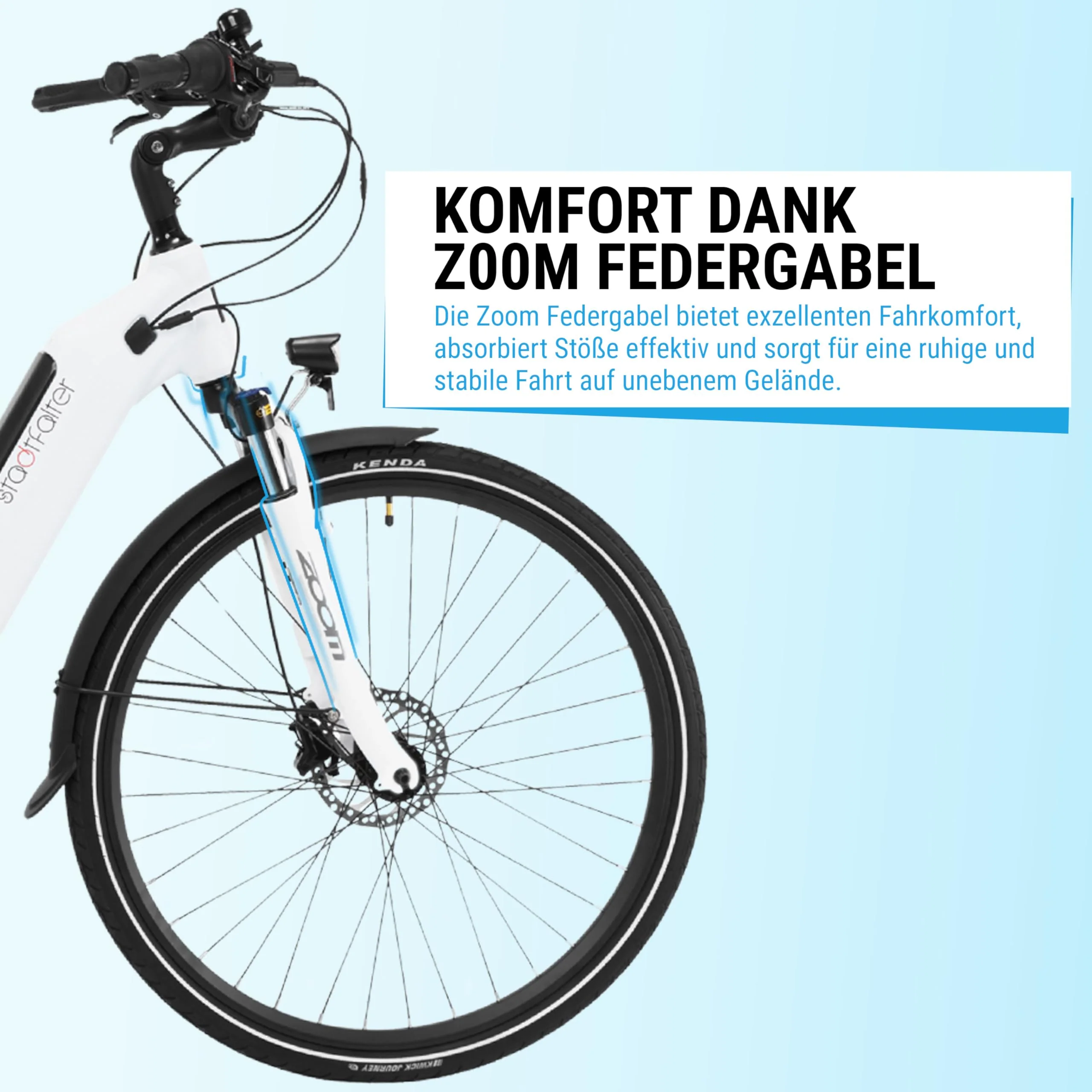 AsVIVA E-Bike B14 Stadtfalter 28 Zoll Citybike - Hollandrad für Damen & Herren | Elektrofahrrad Pedelec 25km/h | Tiefeinsteiger | 250W Motor - 36V 17.5 Ah mit bis zu 150 km Reichweite - Image 4