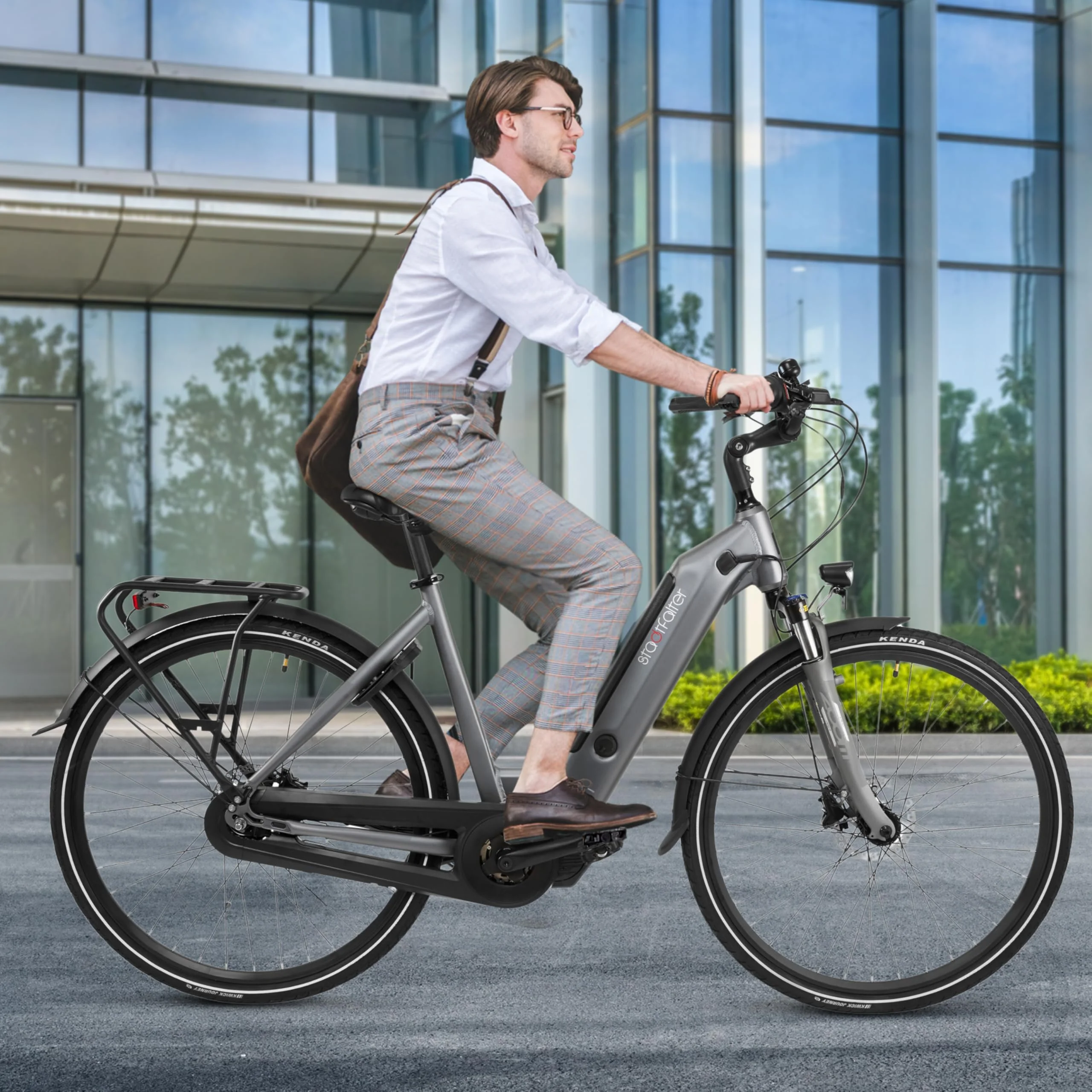 AsVIVA E-Bike B14 Stadtfalter 28 Zoll Citybike - Hollandrad für Damen & Herren | Elektrofahrrad Pedelec 25km/h | Tiefeinsteiger | 250W Motor - 36V 17.5 Ah mit bis zu 150 km Reichweite - Image 2