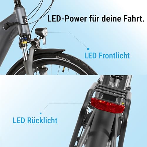 AsVIVA E-Bike B14 Stadtfalter 28 Zoll Citybike - Hollandrad für Damen & Herren | Elektrofahrrad Pedelec 25km/h | Tiefeinsteiger | 250W Motor - 36V 17.5 Ah mit bis zu 150 km Reichweite - Image 3