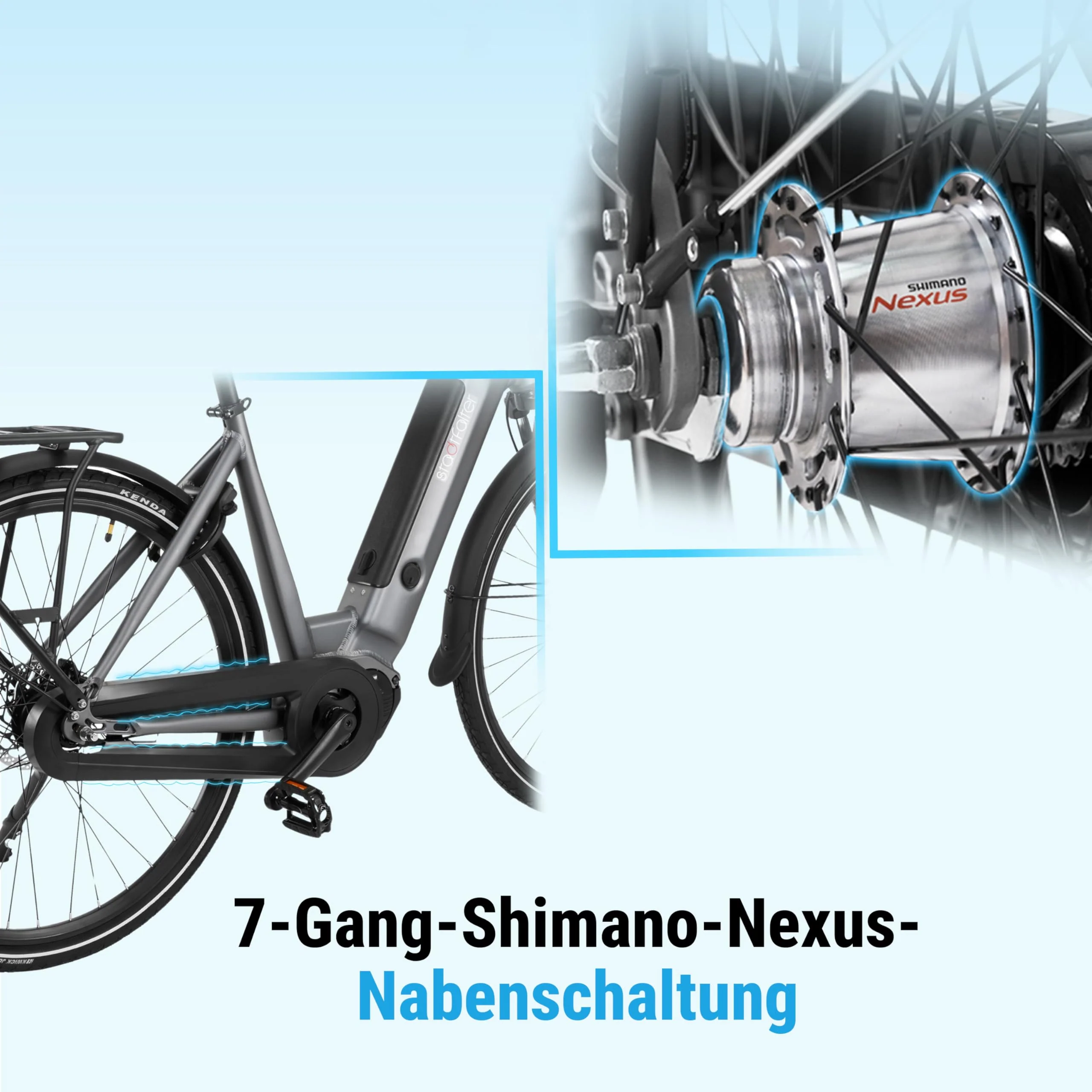 AsVIVA E-Bike B14 Stadtfalter 28 Zoll Citybike - Hollandrad für Damen & Herren | Elektrofahrrad Pedelec 25km/h | Tiefeinsteiger | 250W Motor - 36V 17.5 Ah mit bis zu 150 km Reichweite - Image 8