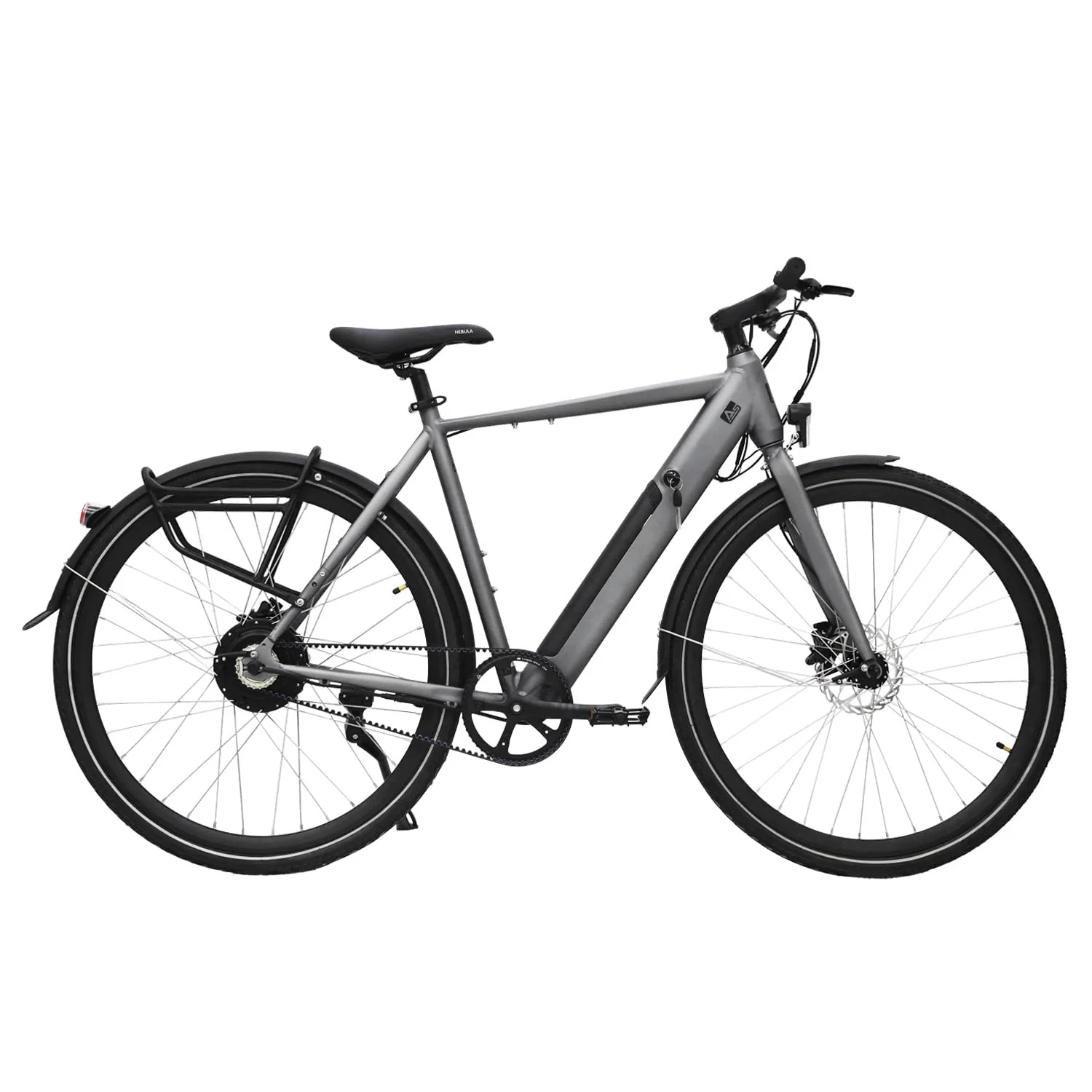AsVIVA E-Bike BC1-B 28 Zoll – Pedelec Elektrofahrrad mit 250W Bafang Heckmotor, 10,5Ah Akku, Riemenantrieb, hydraulische Scheibenbremsen, LED-Beleuchtung, USB-Ladefunktion