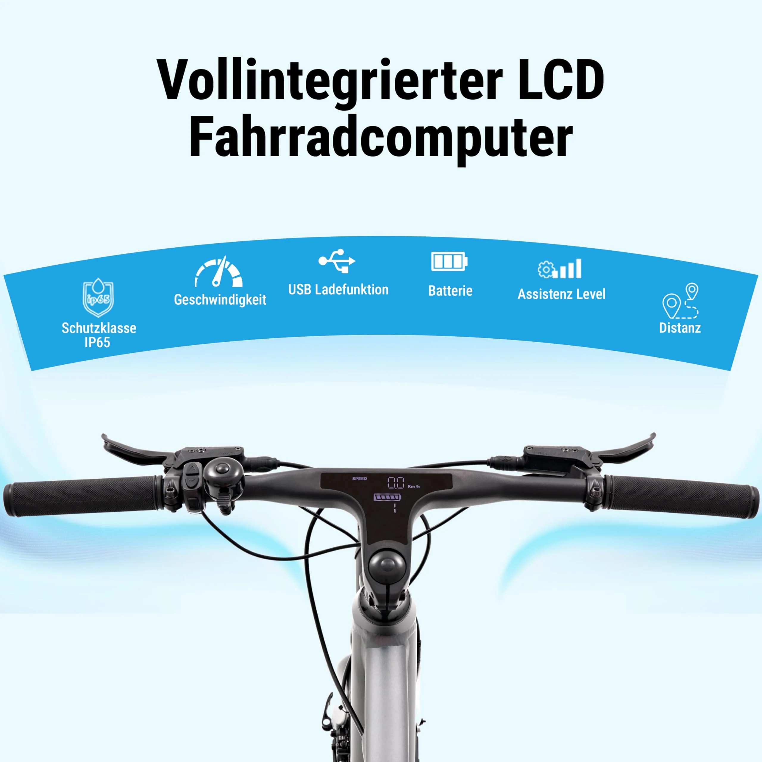 AsVIVA E-Bike BC1-C 28 Zoll – Pedelec Elektrofahrrad mit 250W Bafang Heckmotor, 10,5Ah Akku, 7-Gang Kettenschaltung, hydraulische Scheibenbremsen, LED-Beleuchtung, USB-Ladefunktion - Image 9