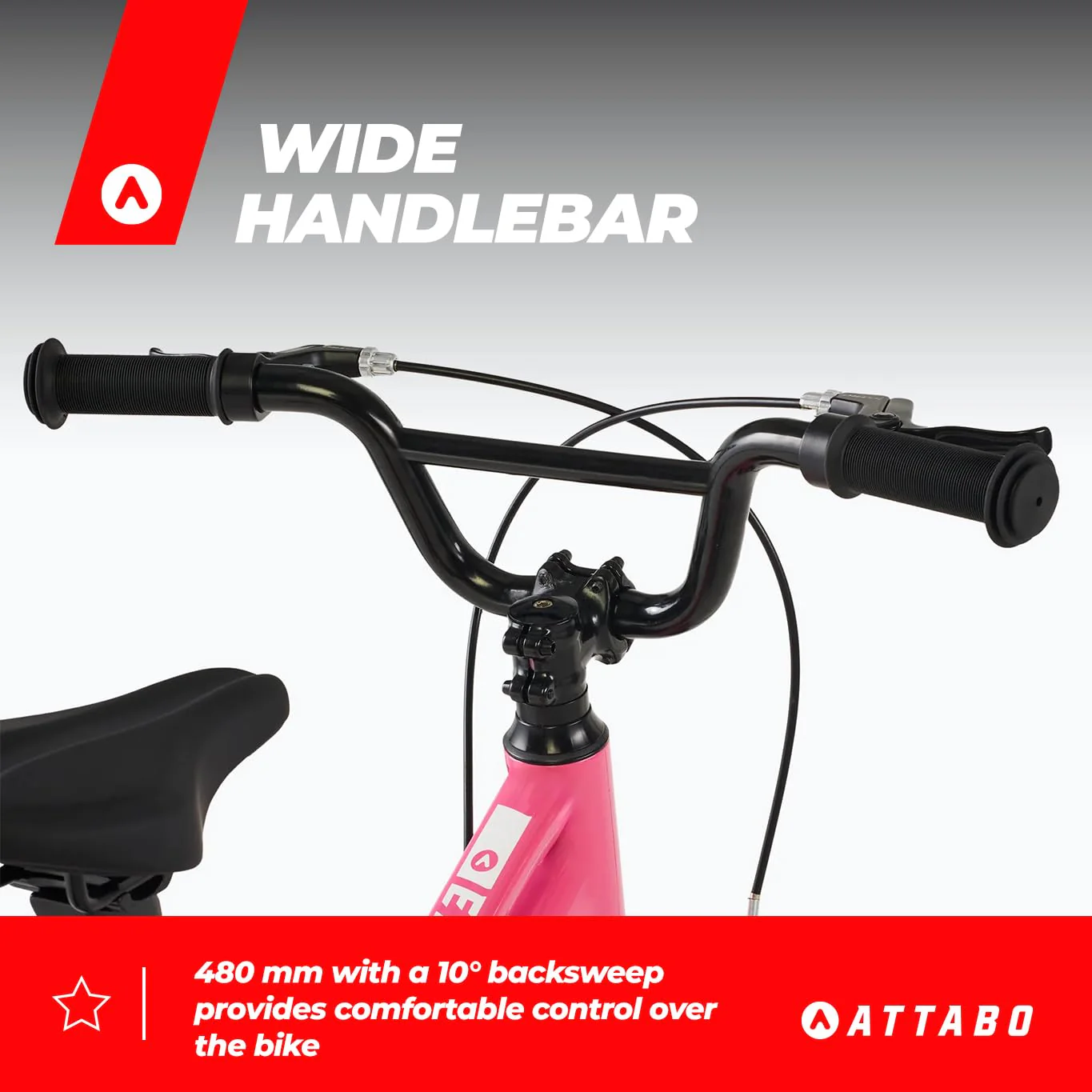 ATTABO Ease 14 – Kinderfahrrad (2–5 Jahre) mit leichtem Aluminiumrahmen, 14-Zoll-Rädern, geeignet für 85–110 cm Körpergröße, nur 7 kg, bis 50 kg belastbar, ergonomisch und stabil - Image 5